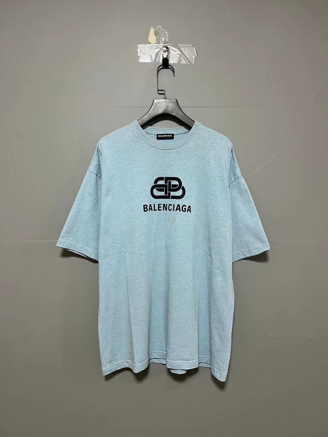 Balenciaga Balenciaga Haze Blue Lock Short Sleeve Size US S / EU 44-46 / 1 - 1 Thumbnail