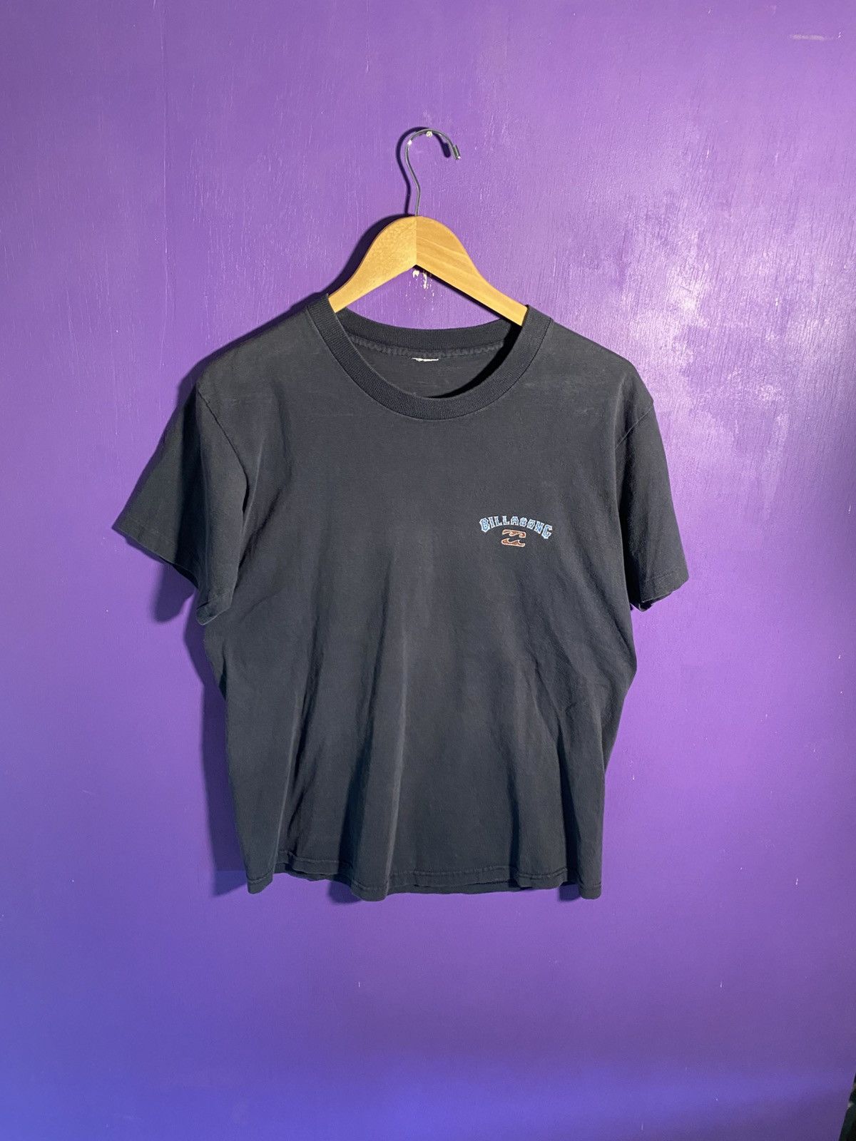 Billabong Vintage 90s Billabong logo faded mullet tee Size US M / EU 48-50 / 2 - 1 Thumbnail