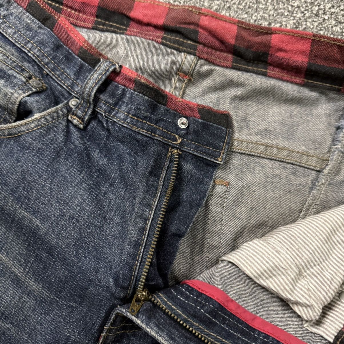 Japanese Brand 🔥🇯🇵 Japanese Seditionaries Distressed Trashed Dirty Denim Size US 34 / EU 50 - 12 Thumbnail