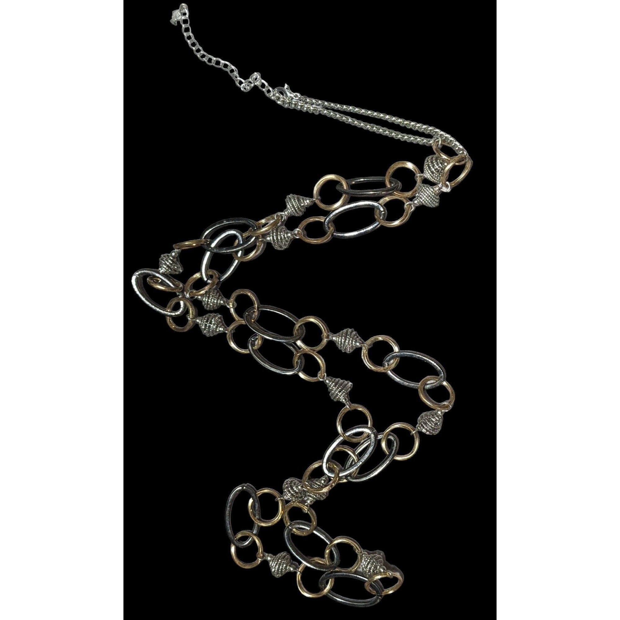 Other Multi Metallic Statement Chain Necklace Size ONE SIZE - 1 Thumbnail