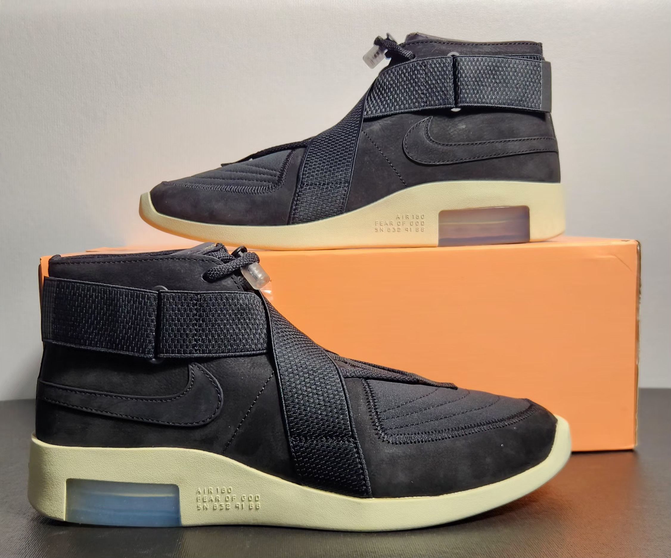 Nike Nike Air Fear of God Raid ‘Black’ AT8087 002 Size 10.5 Size US 10.5 / EU 43-44 - 1 Thumbnail