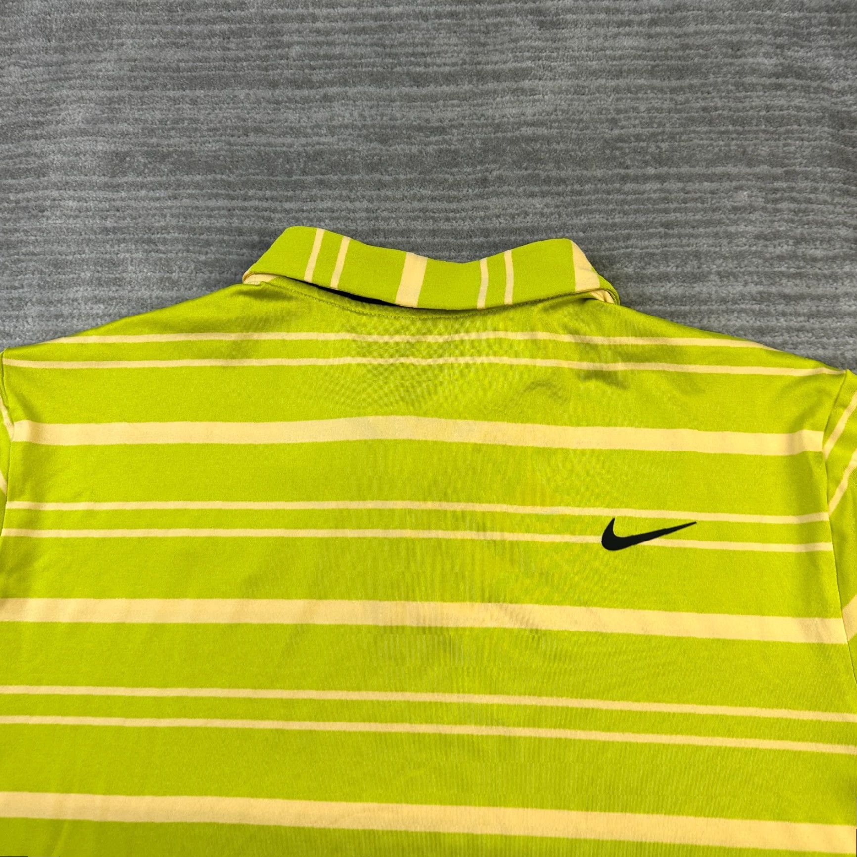 Nike Nike Polo Shirt Extra Large Green Striped Tour Dri Fit Golf Mens Size US XL / EU 56 / 4 - 5 Thumbnail