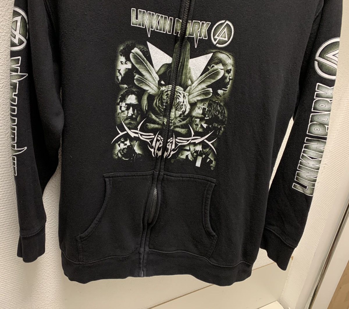Band Tees Linkin Park vintage black zip hoodie L sz 1990th 90th full Size US L / EU 52-54 / 3 - 4 Thumbnail