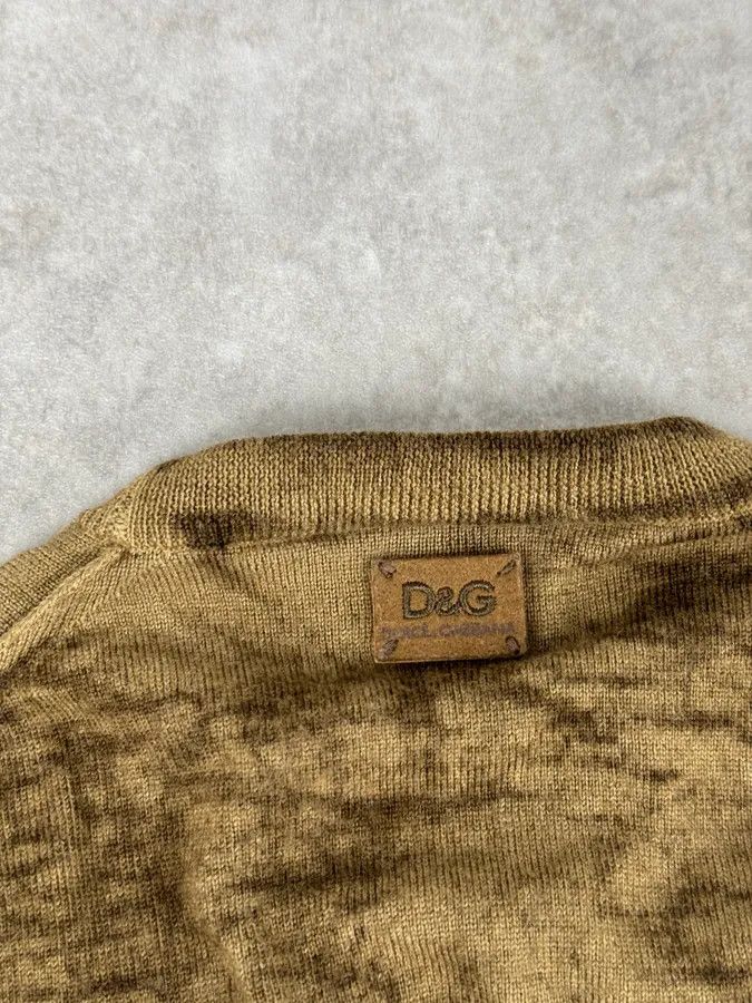 Dolce & Gabbana 2000s Dolce & Gabbana Brown Sand Wool Sweater Size US M / EU 48-50 / 2 - 8 Thumbnail