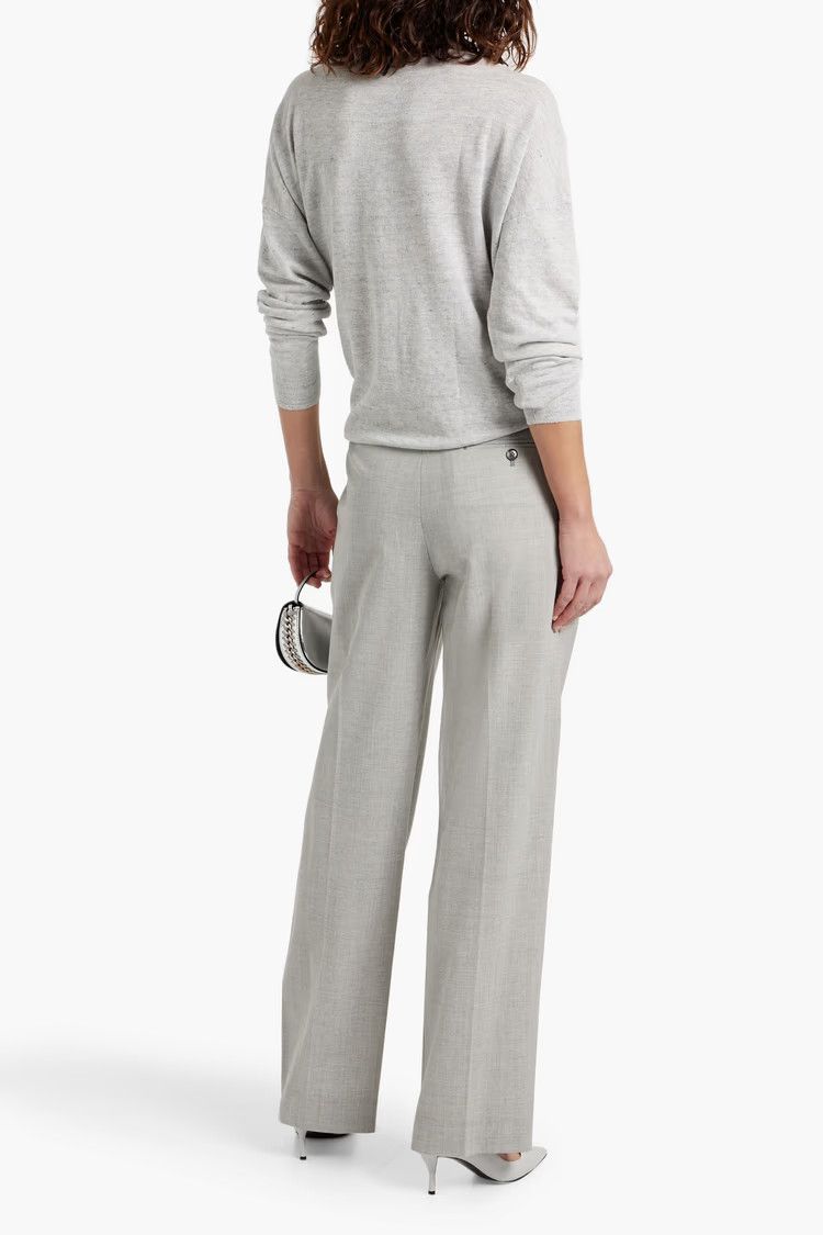 Brunello Cucinelli o1y0825 Sweater in Light Gray Size M / US 6-8 / IT 42-44 - 3 Thumbnail