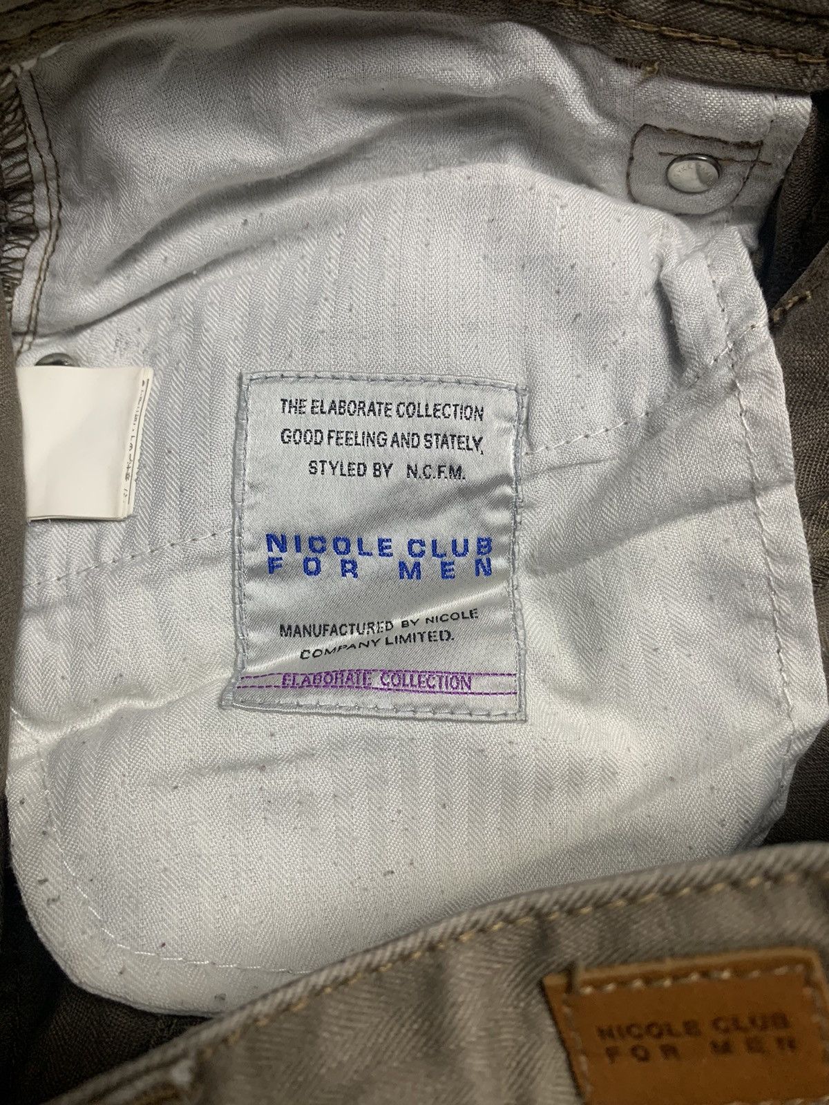 Japanese Brand 2000s Nicole Club For Men Bootcut Pants Size US 31 - 7 Thumbnail
