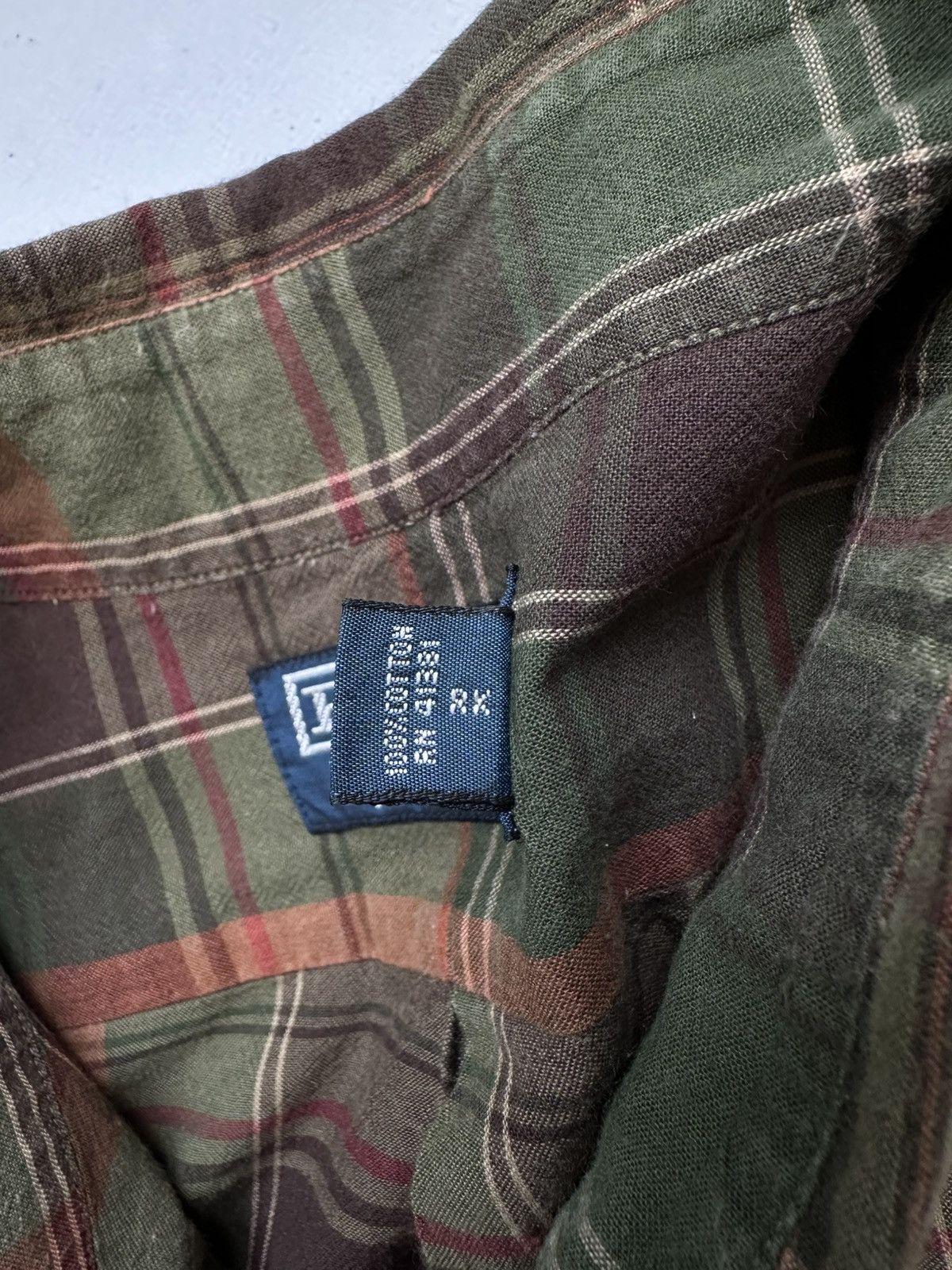Polo Ralph Lauren × Vintage Vintage Y2k Polo Ralph Lauren Check Button Up Shirt Size US L / EU 52-54 / 3 - 9 Thumbnail