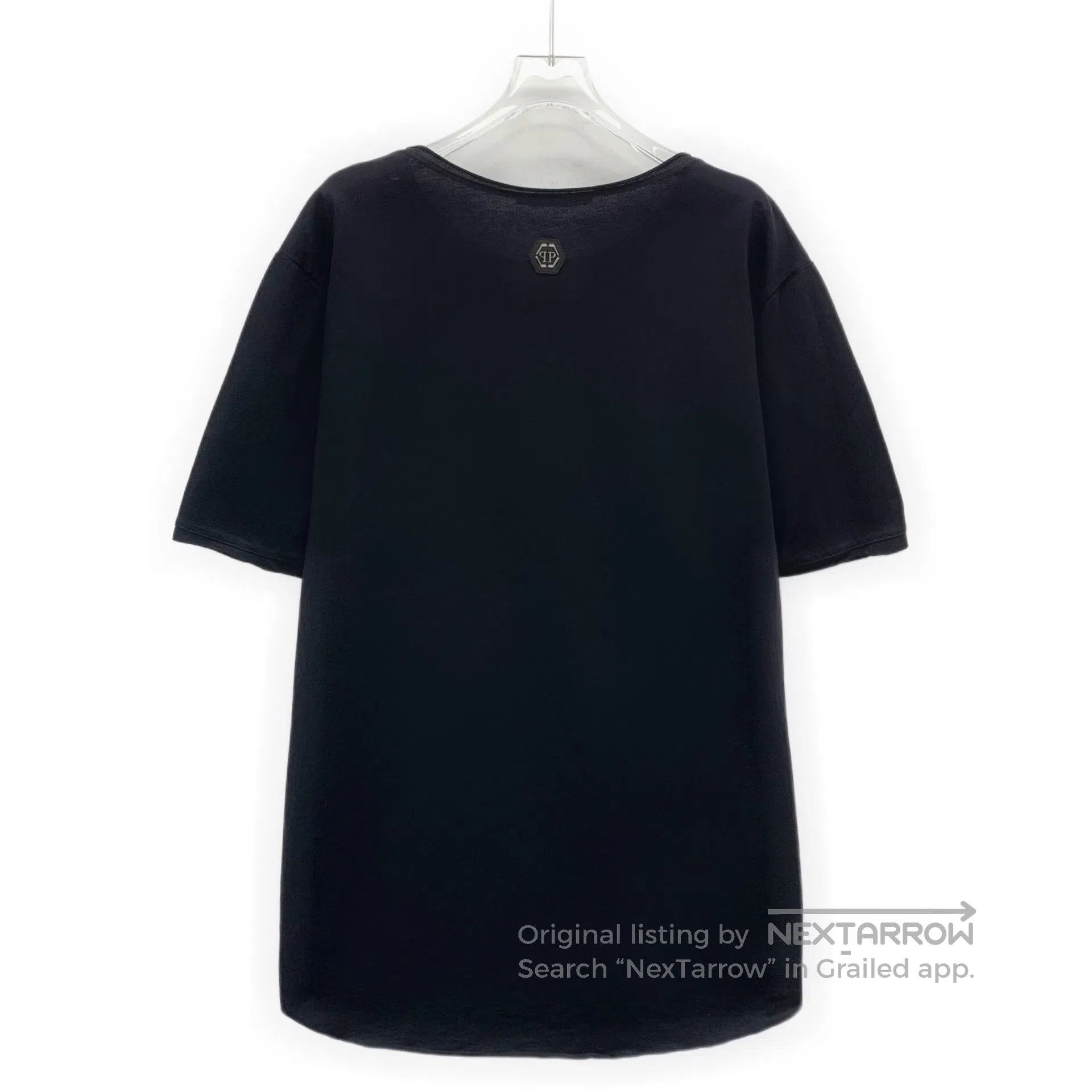 Philipp Plein Philipp Plein Black logo letter skull print cotton crew ne Size US XL / EU 56 / 4 - 2 Thumbnail