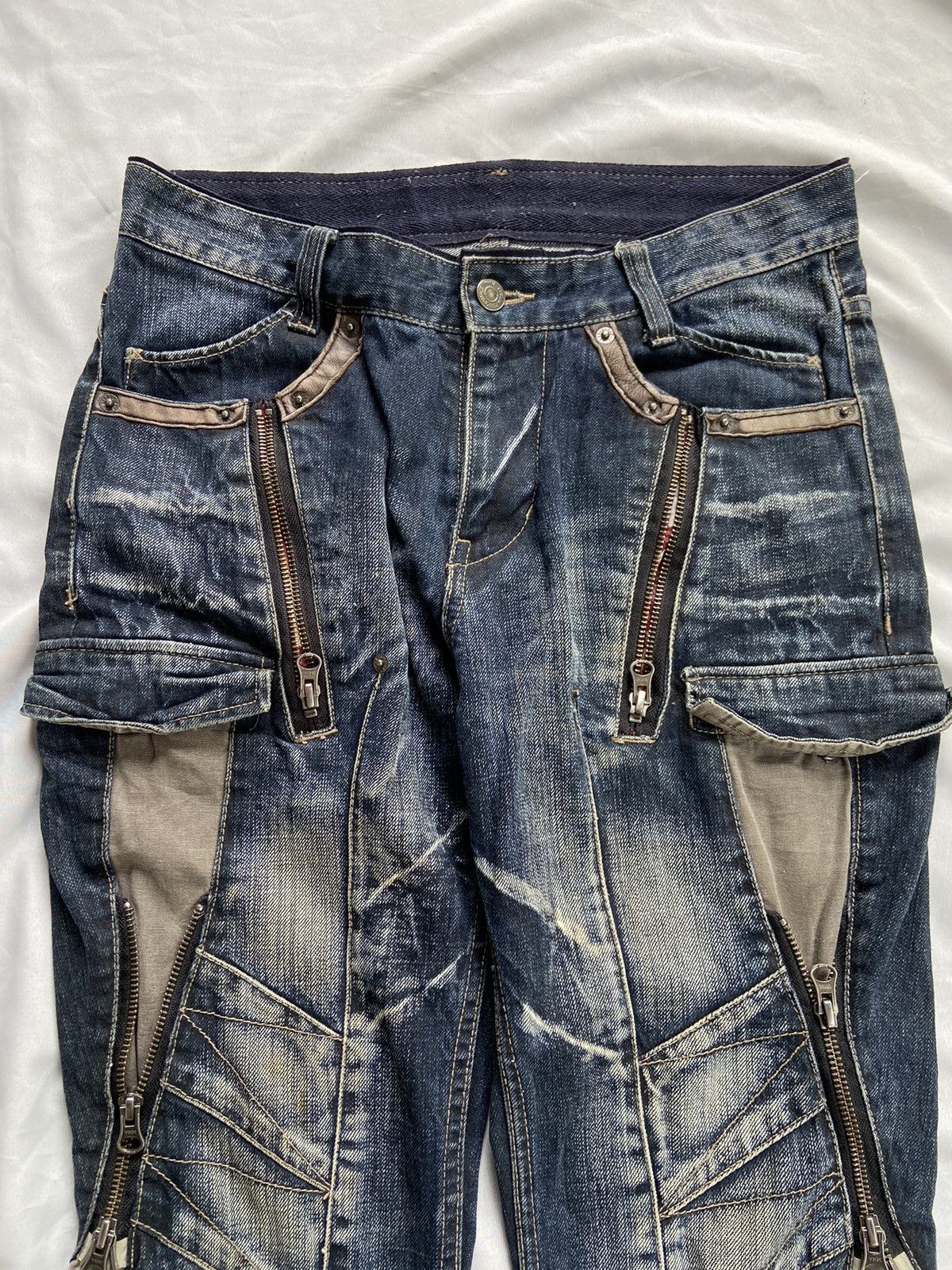 PPFM PPFM PUNK MULTI ZIPPER ARCHIVE DENIM PANTS Size US 31 - 6 Thumbnail