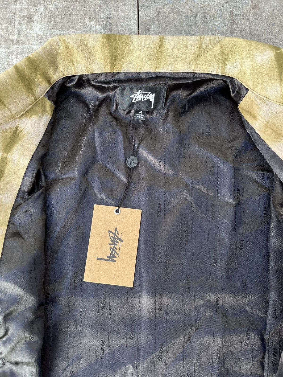 Stussy Stussy Stone Washed Leather Jacket (SAMPLE) Size US M / EU 48-50 / 2 - 8 Thumbnail