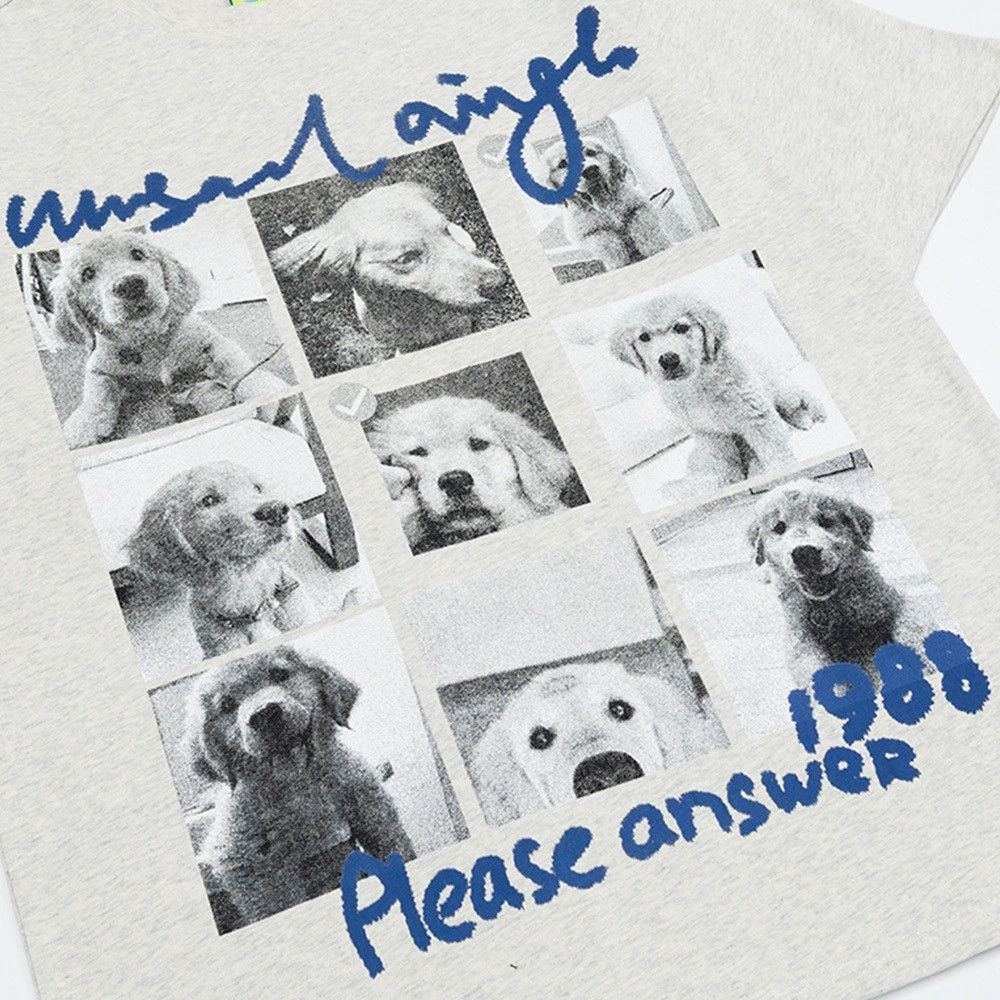 Vintage Men's loose dog letter print T-shirt Size US M / EU 48-50 / 2 - 4 Thumbnail