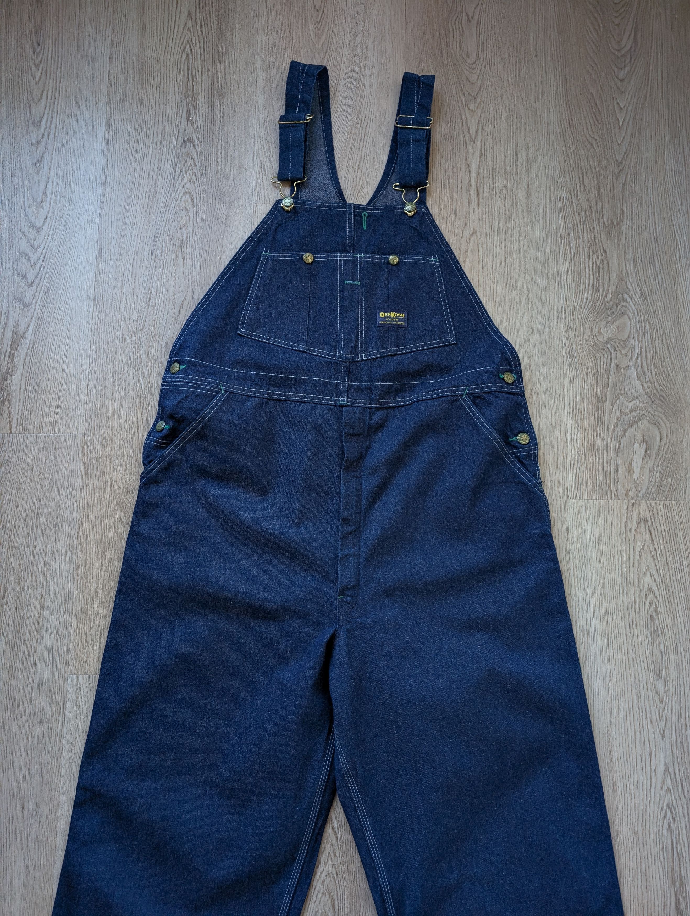 Other Vintage OshKosh B'gosh Vestback Denim Overalls Mens 40 x 31 Size US 40 / EU 56 - 2 Thumbnail