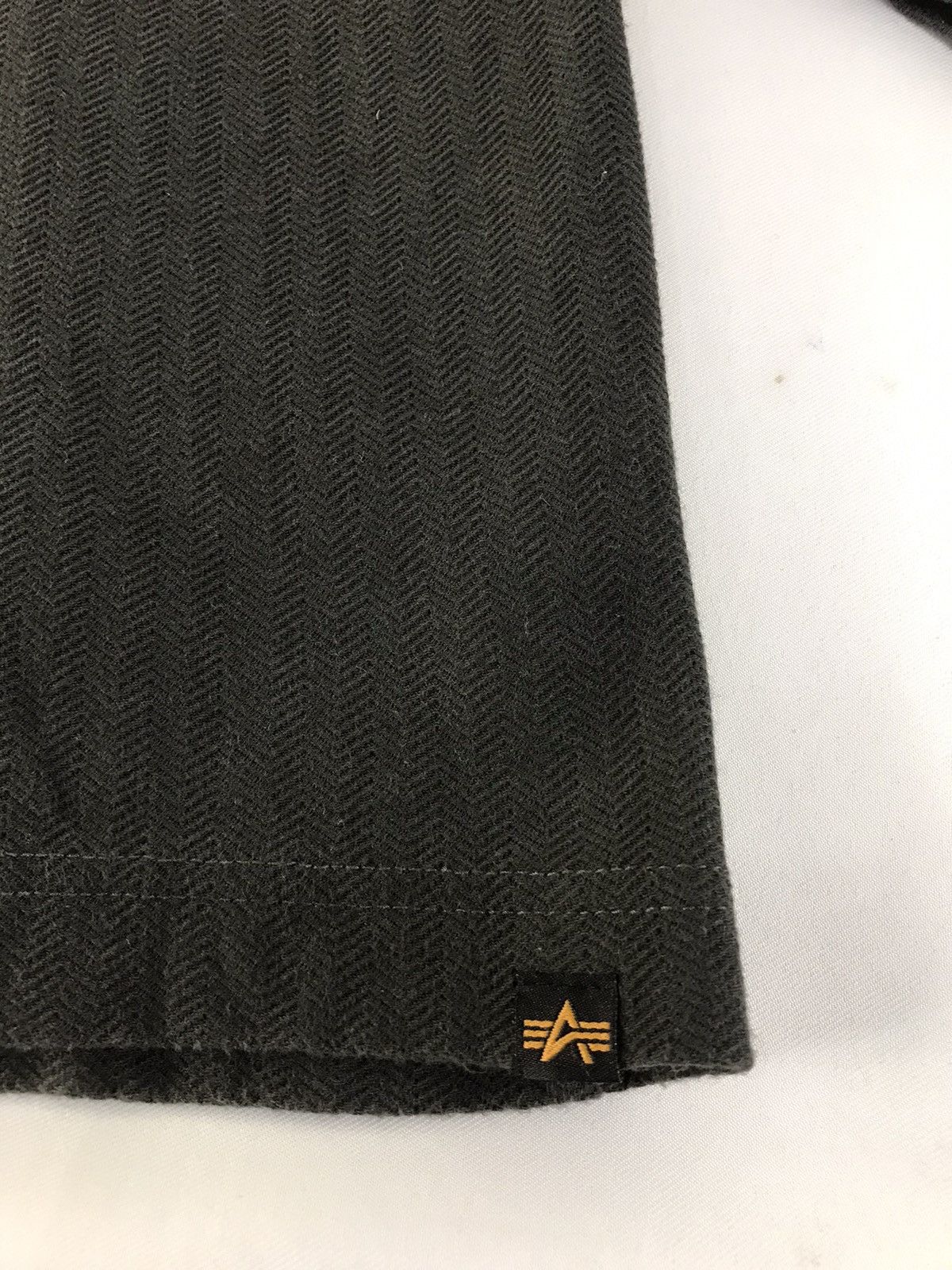 Alpha Industries × Vintage Vintage Alpha Industries Faded Colour Long Sleeve Shirt Size US L / EU 52-54 / 3 - 4 Thumbnail