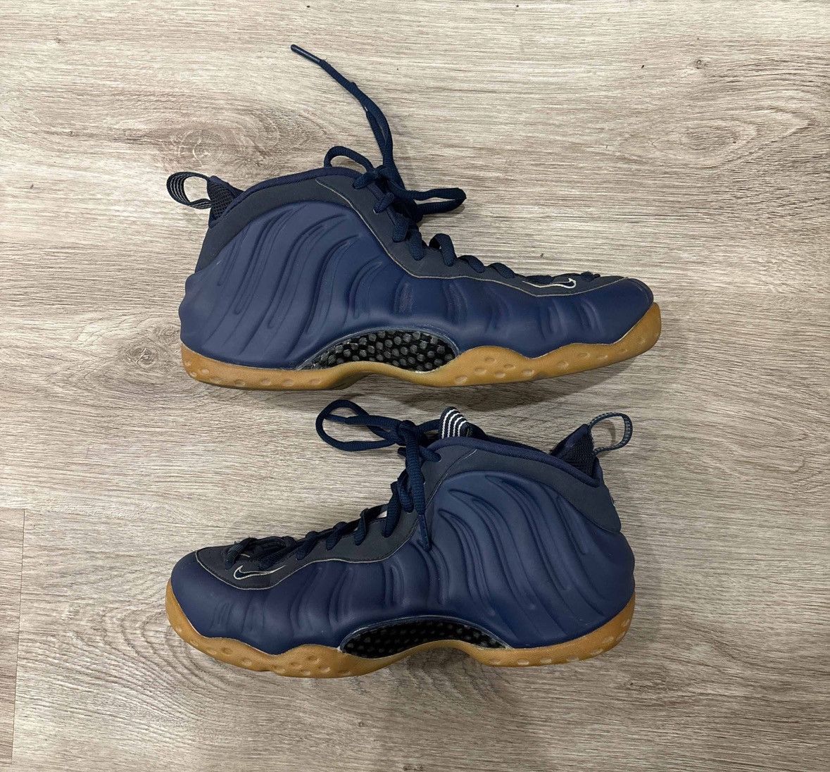 image of Nike Air Foamposite One Midnight Navy Gum Shoes, Men's (Size 8)