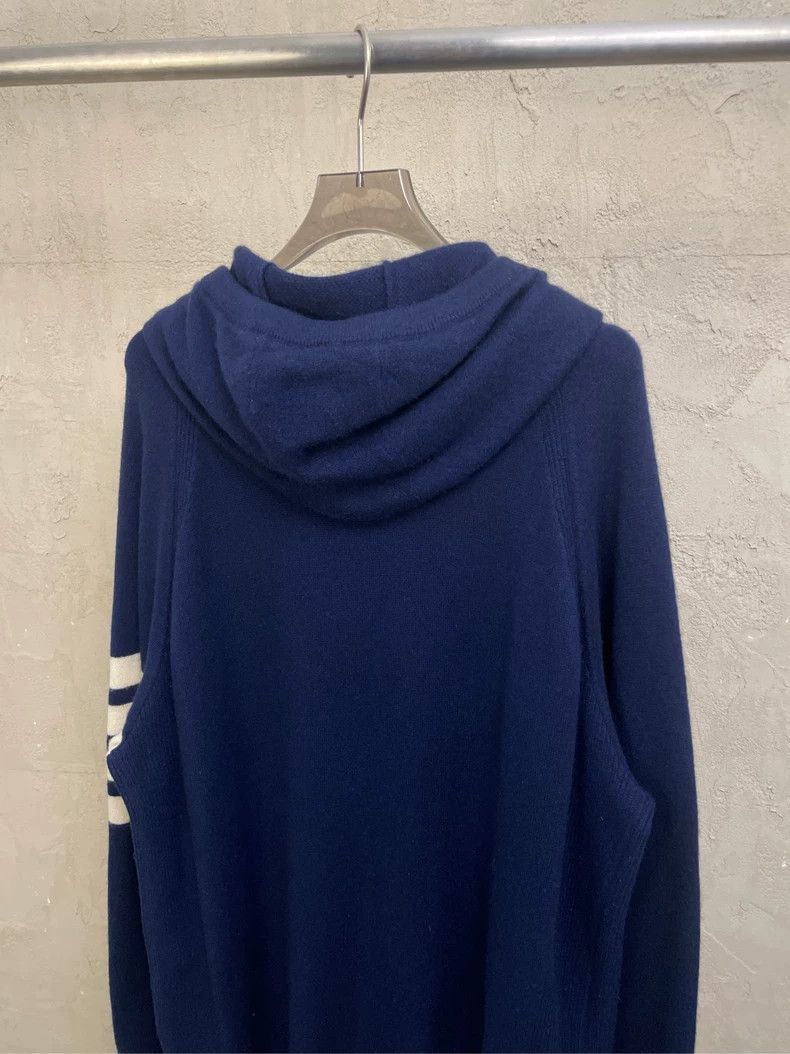 Thom Browne Thom browne Dark blue four-striped pure cashmere zipper jac Size US XL / EU 56 / 4 - 5 Thumbnail