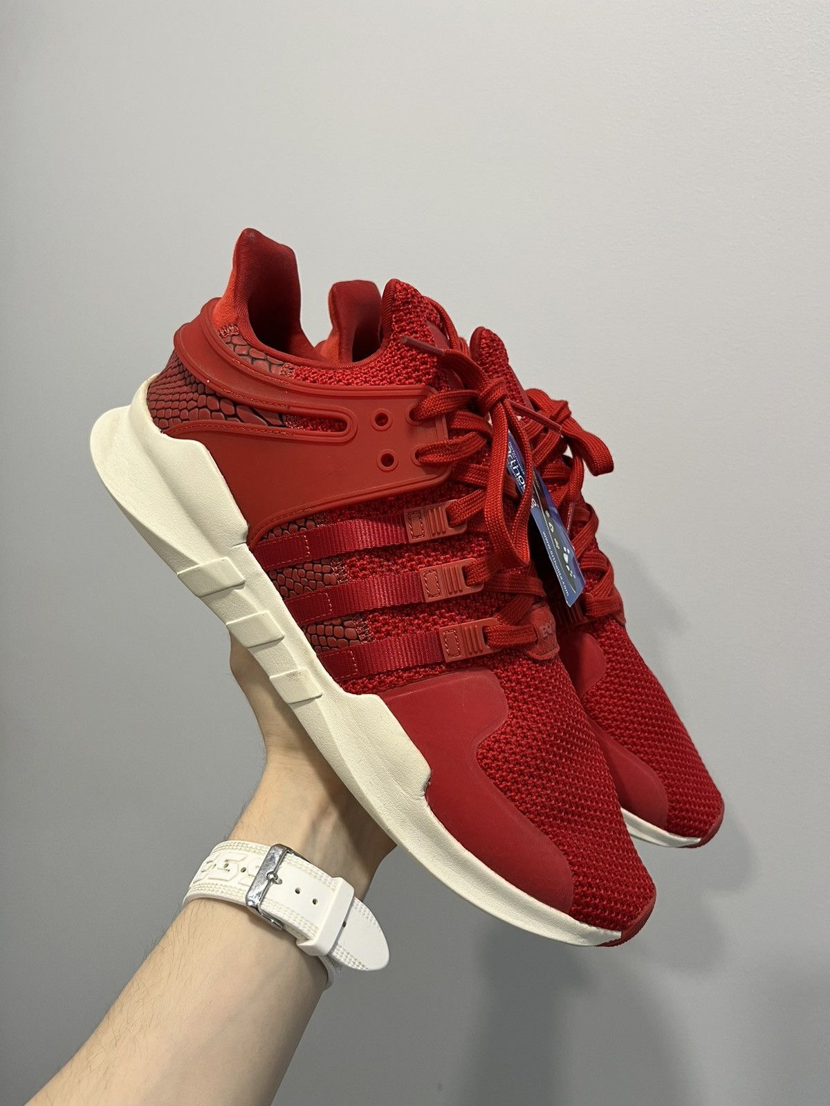 Adidas adidas EQT Support ADV Snakeskin Scarlet red men s new us12 Grailed