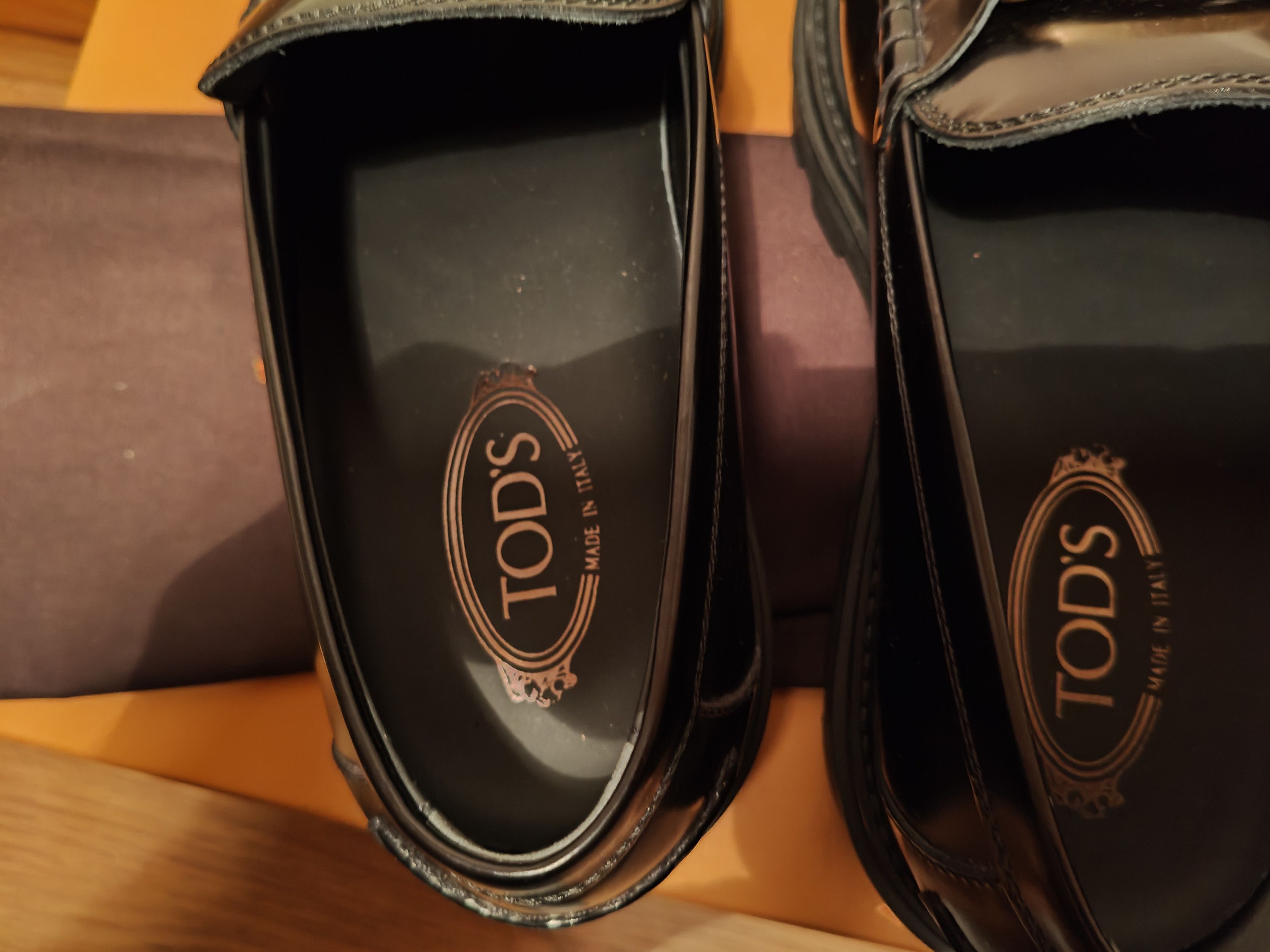 Tod's Tod's leather loafers on platform Embellished glossed-leathe Size US 9.5 / EU 42-43 - 8 Thumbnail