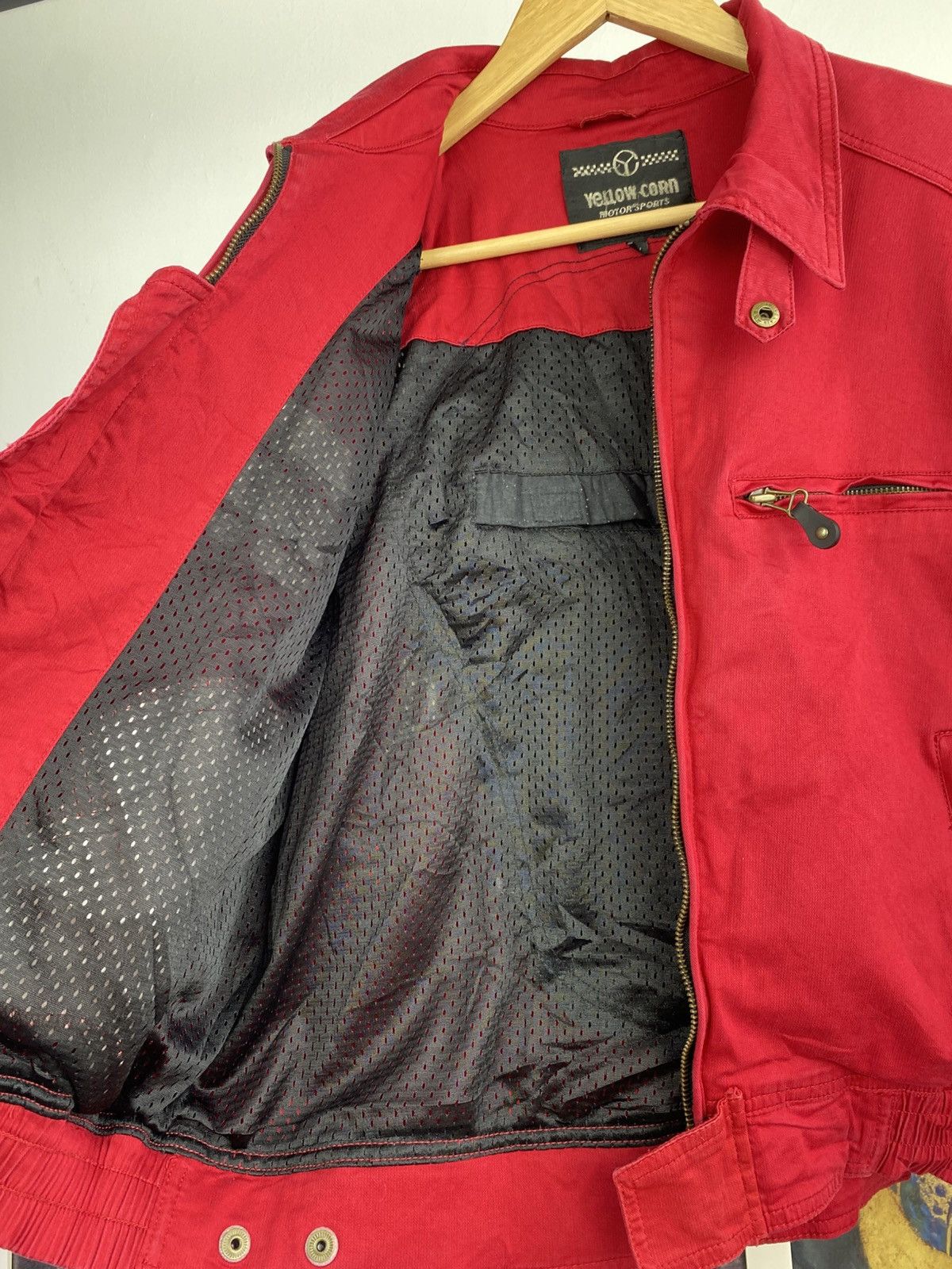 YELLOW CORN 90’s Yellow Corn Sledge Hammer Highway Motorcycle Jacket Size US L / EU 52-54 / 3 - 13 Thumbnail