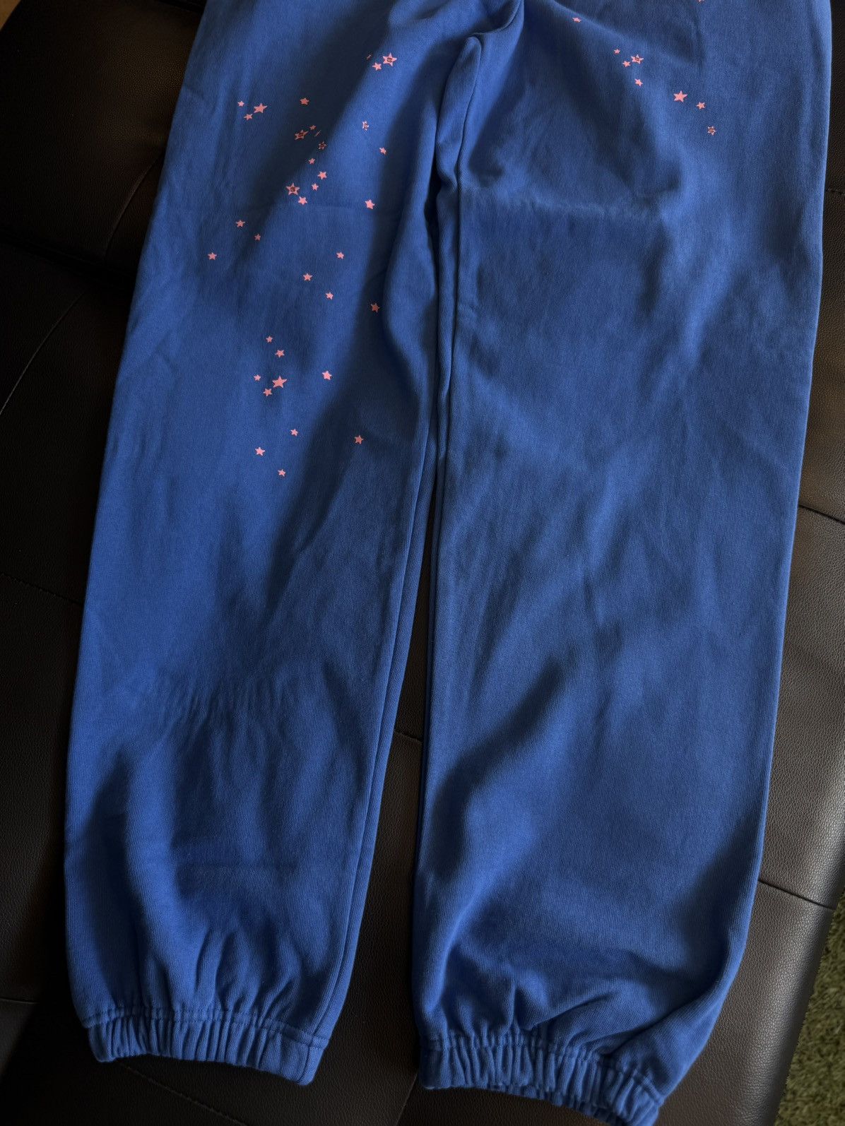 Sp5der Sp5der Worldwide Pink Blue Sweatpants Size XL (NEW) Size US 34 / EU 50 - 2 Thumbnail