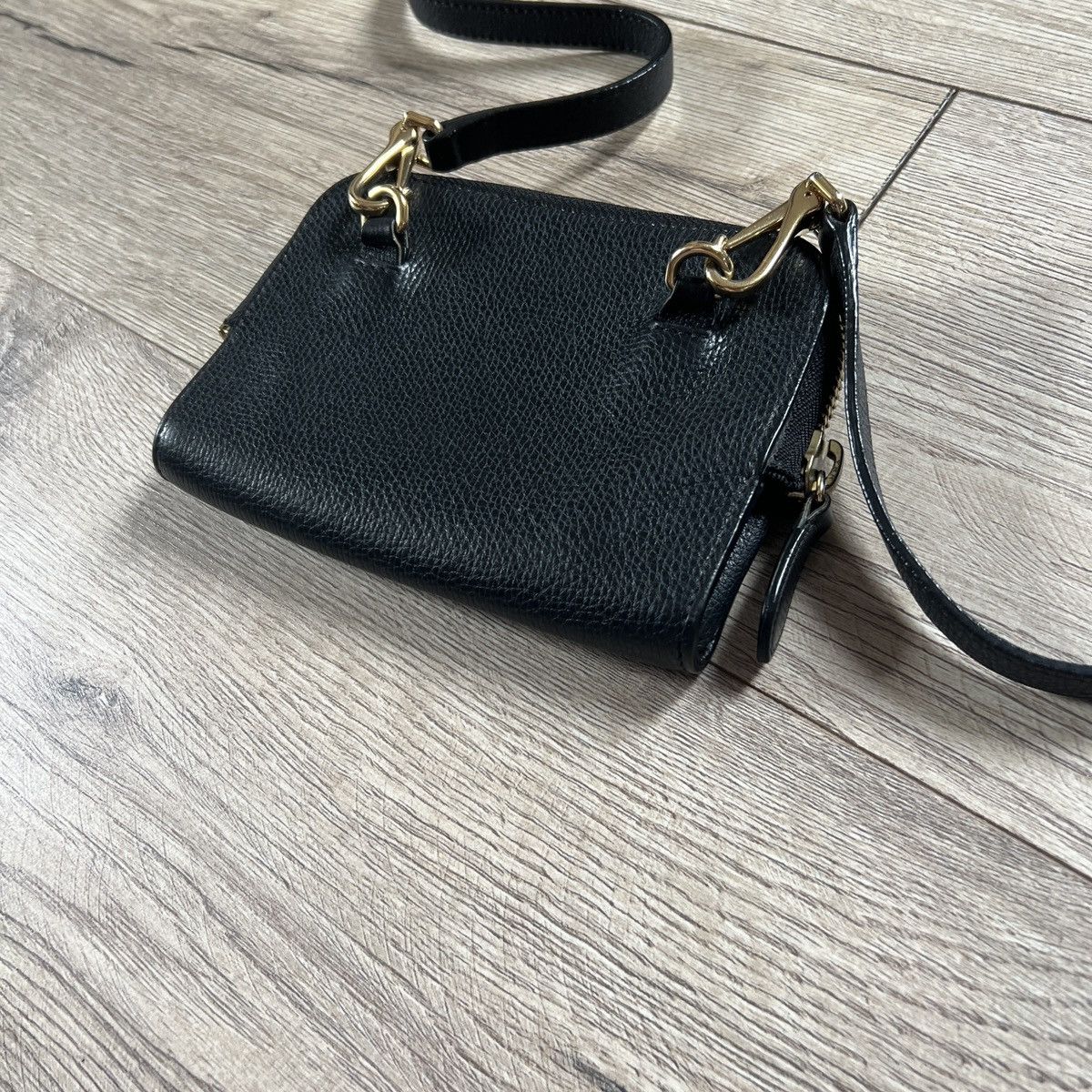 Burberry Burberry Mini Mag Crossbody Black Leather Size ONE SIZE - 8 Thumbnail