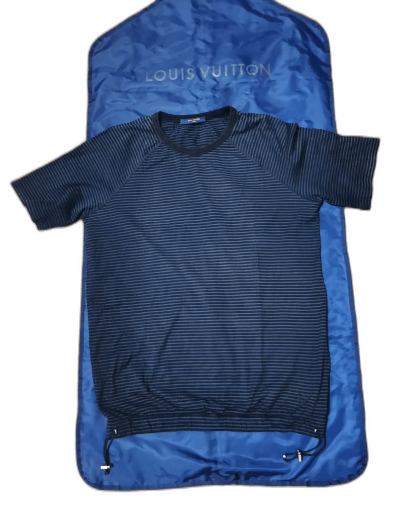 Louis Vuitton Louis Vuitton Striped Navy T-Shirt Size US L / EU 52-54 / 3 - 1 Thumbnail