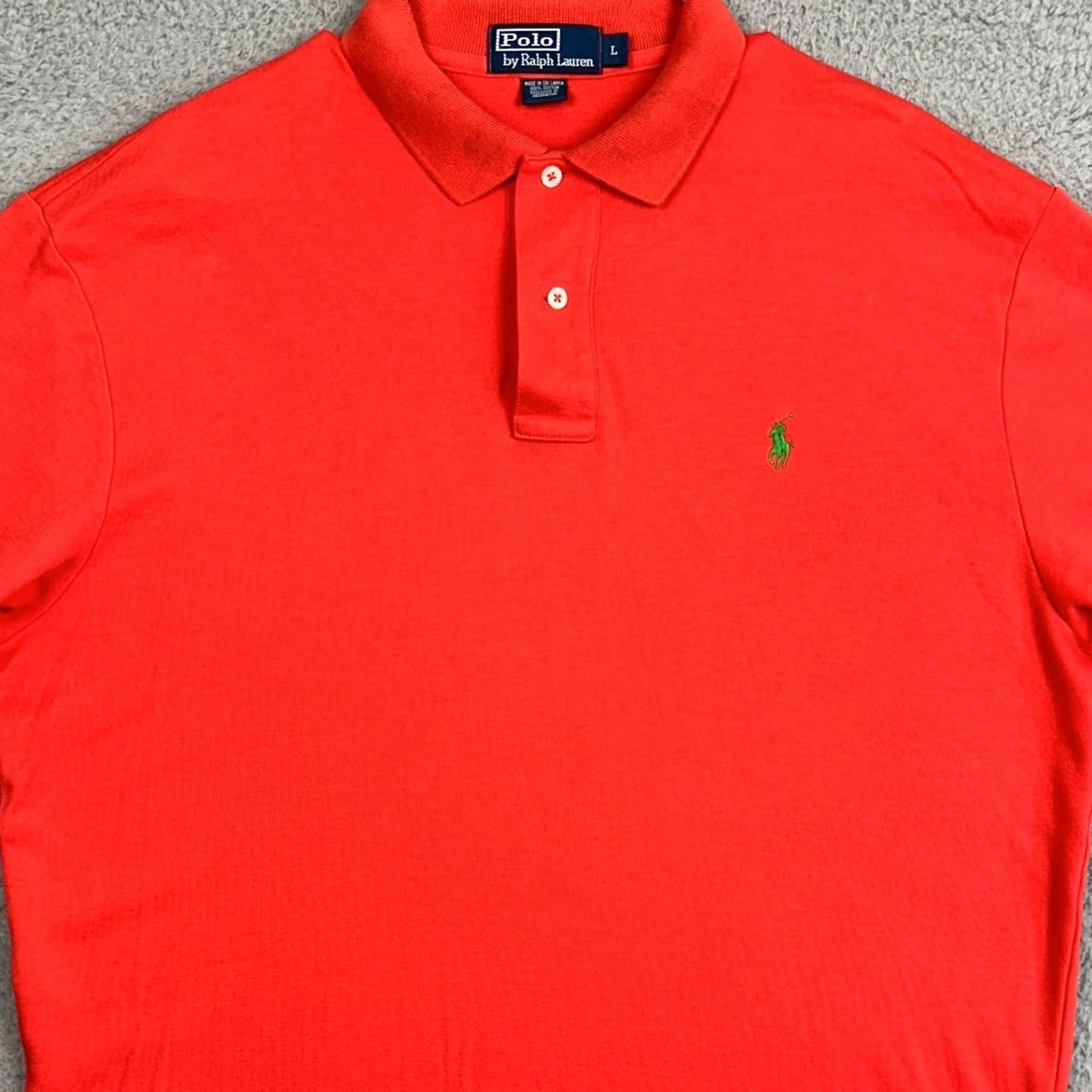 Polo Ralph Lauren Polo Ralph Lauren Polo Shirt Mens L Red Casual Polo Short Sleeve Embroidered Logo Green Pony Vintage No Size US L / EU 52-54 / 3 - 2 Thumbnail