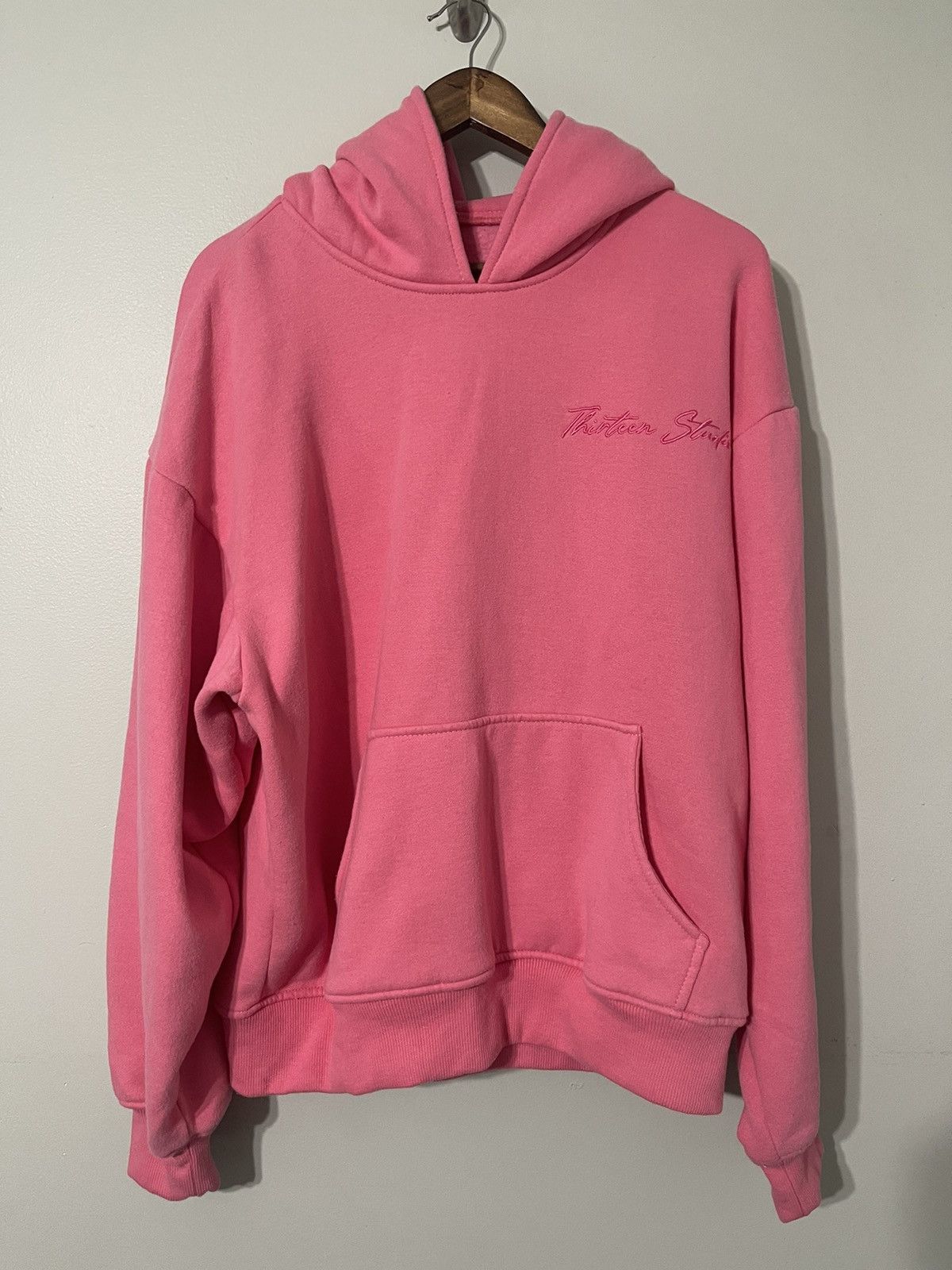 image of Cordone x Thirteen Studios Brucedropemoff X Condone Pink Hoodie, Men's (Size XL)