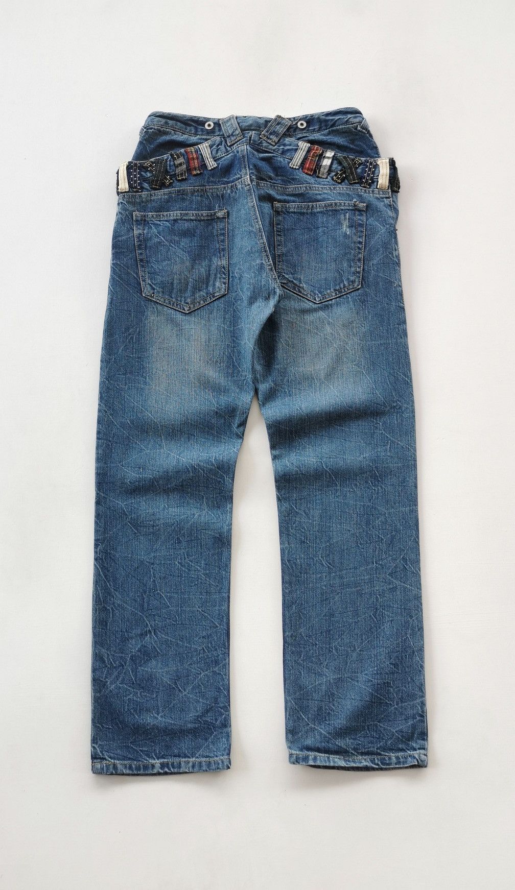 Other Unbrand Double Waist Denim Jeans Size US 28 / EU 44 - 2 Thumbnail