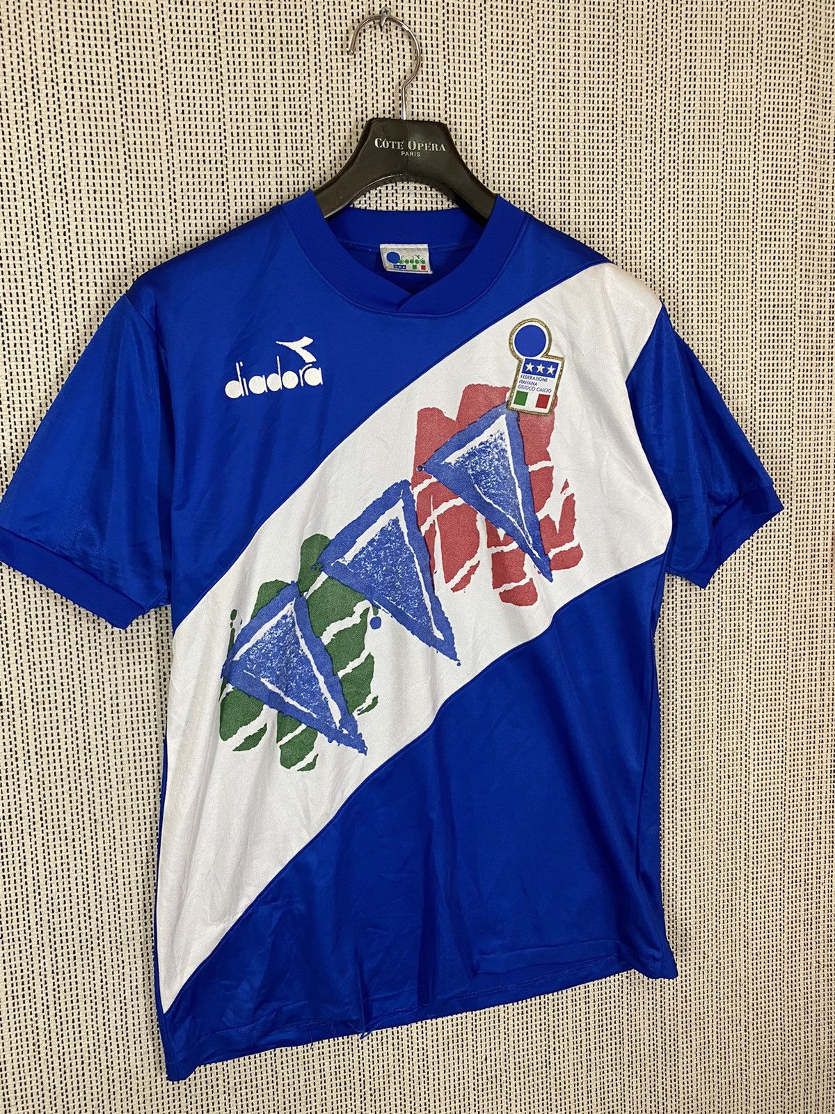 Diadora ‼️RETRO VINTAGE 1993-94 ITALY TRANNING JERSEY DIADORA‼️ Size US L / EU 52-54 / 3 - 2 Thumbnail