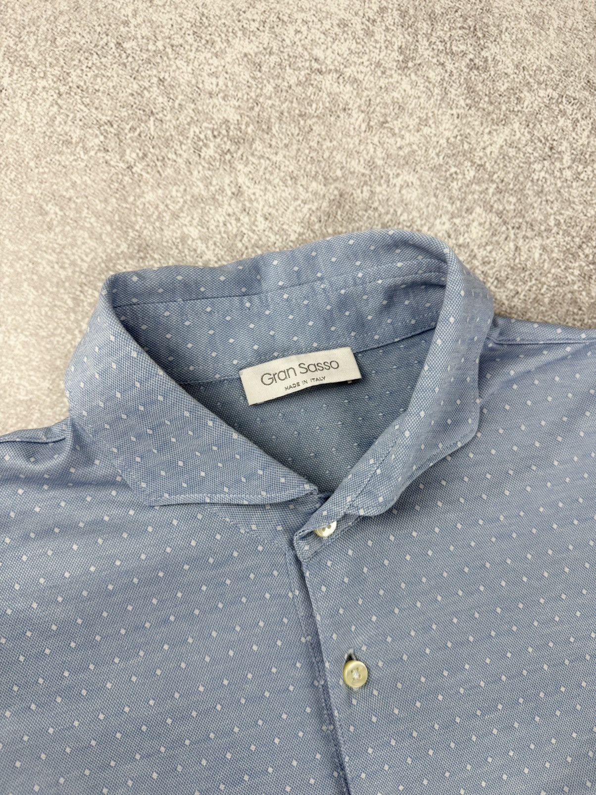 Gran Sasso Gran Sasso Cotton Polo Shirt Blue Size 52 Size US L / EU 52-54 / 3 - 4 Thumbnail