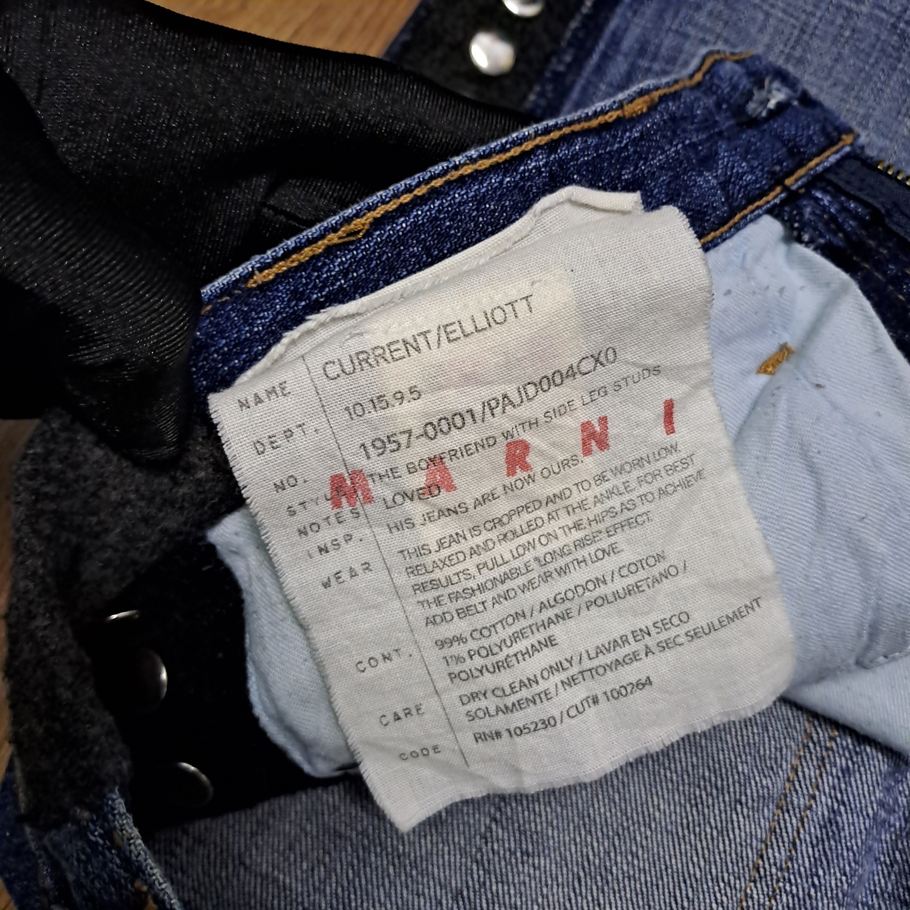 Marni Marni Current/Elliot Studs Jeans Size 32" / US 10 / IT 46 - 7 Thumbnail