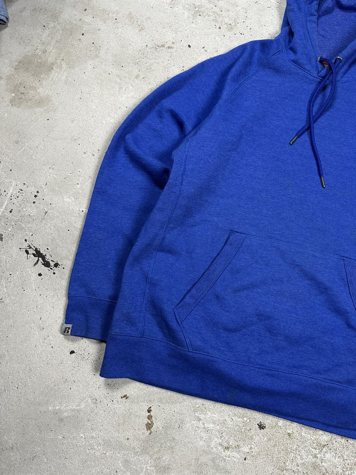 Russell Athletic Vintage Y2K Russell Athletic Premium Fleece Blank Hoodie Size US L / EU 52-54 / 3 - 5 Thumbnail