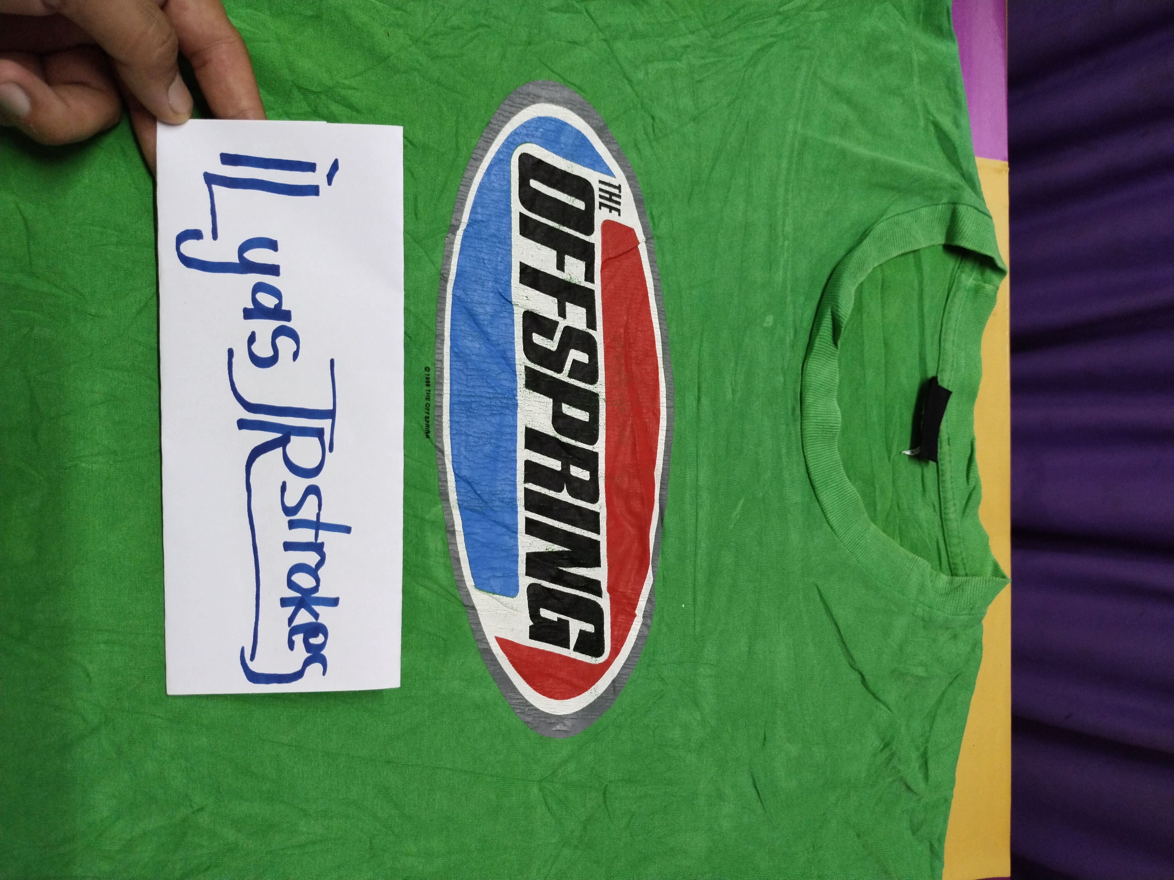 Band Tees Vtg 90's The Offspring Punk Rock Green Bootleg Shirt Tee Size US M / EU 48-50 / 2 - 11 Thumbnail