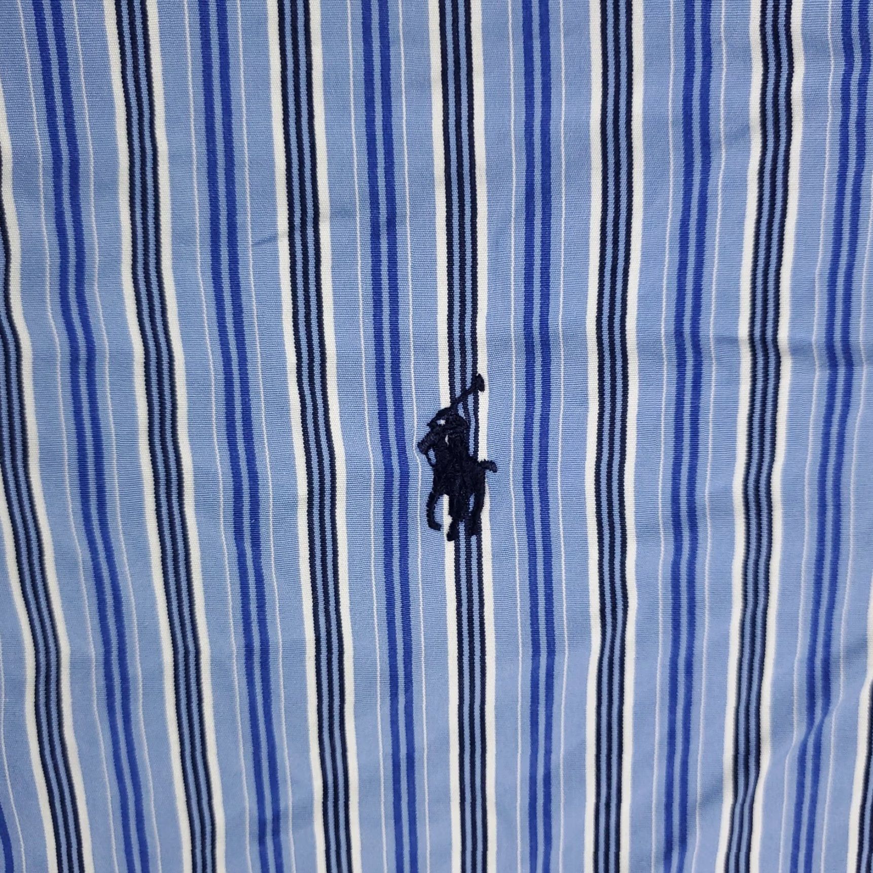Ralph Lauren Ralph Lauren Shirt Mens XL Blue Striped Button-Up Long Sleeve Casual Preppy Size US XL / EU 56 / 4 - 3 Thumbnail