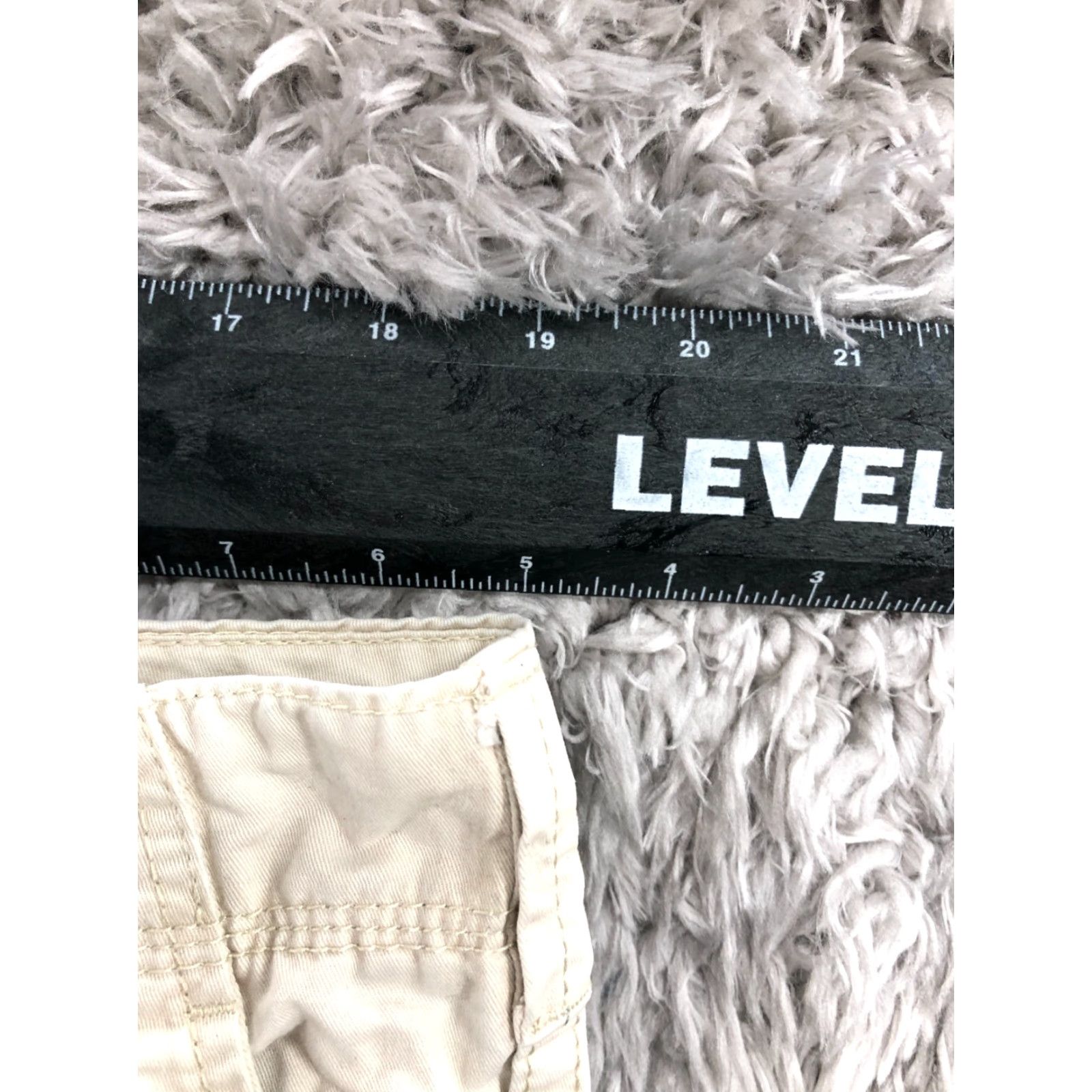 Old Navy Old Navy Chino Pants Mens 38x34 Beige Regular 5-Pocket Logo Zip Button Flat Front Knit Blend Cotton Polyester Slim Skinny Men Holiday 90s? Size US 38 / EU 54 - 2 Thumbnail