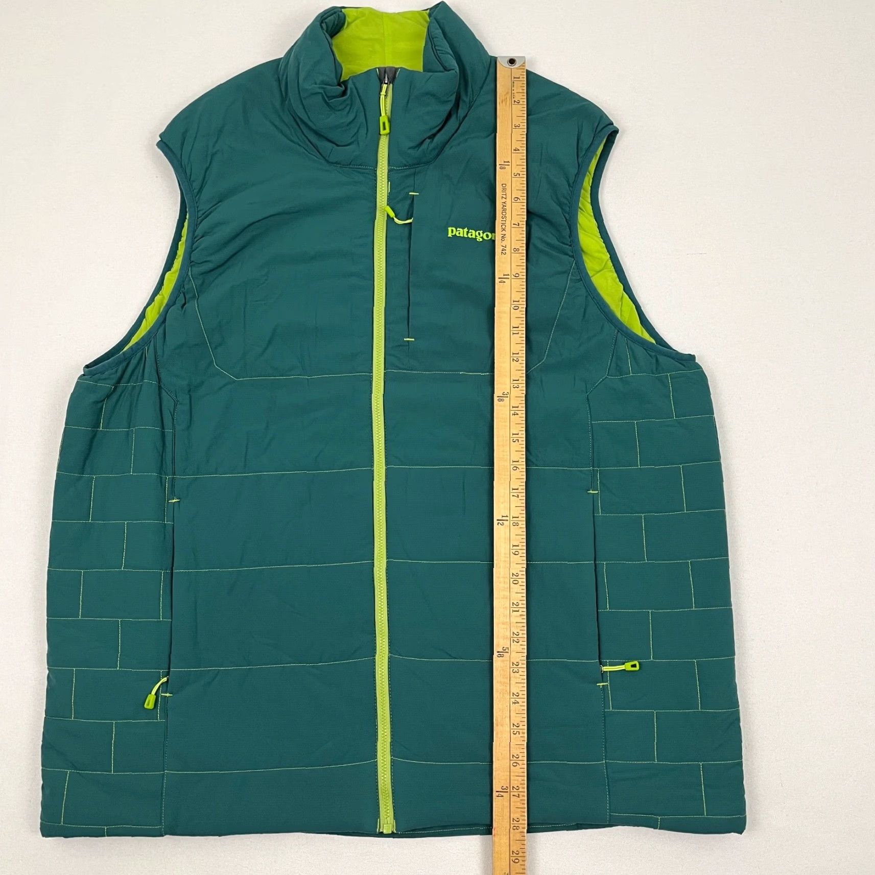 Patagonia Patagonia Nano Air Vest Mens XL Green Insulated Quilted Technical Puffer Hiking Jacket/Coat Size US XL / EU 56 / 4 - 3 Thumbnail