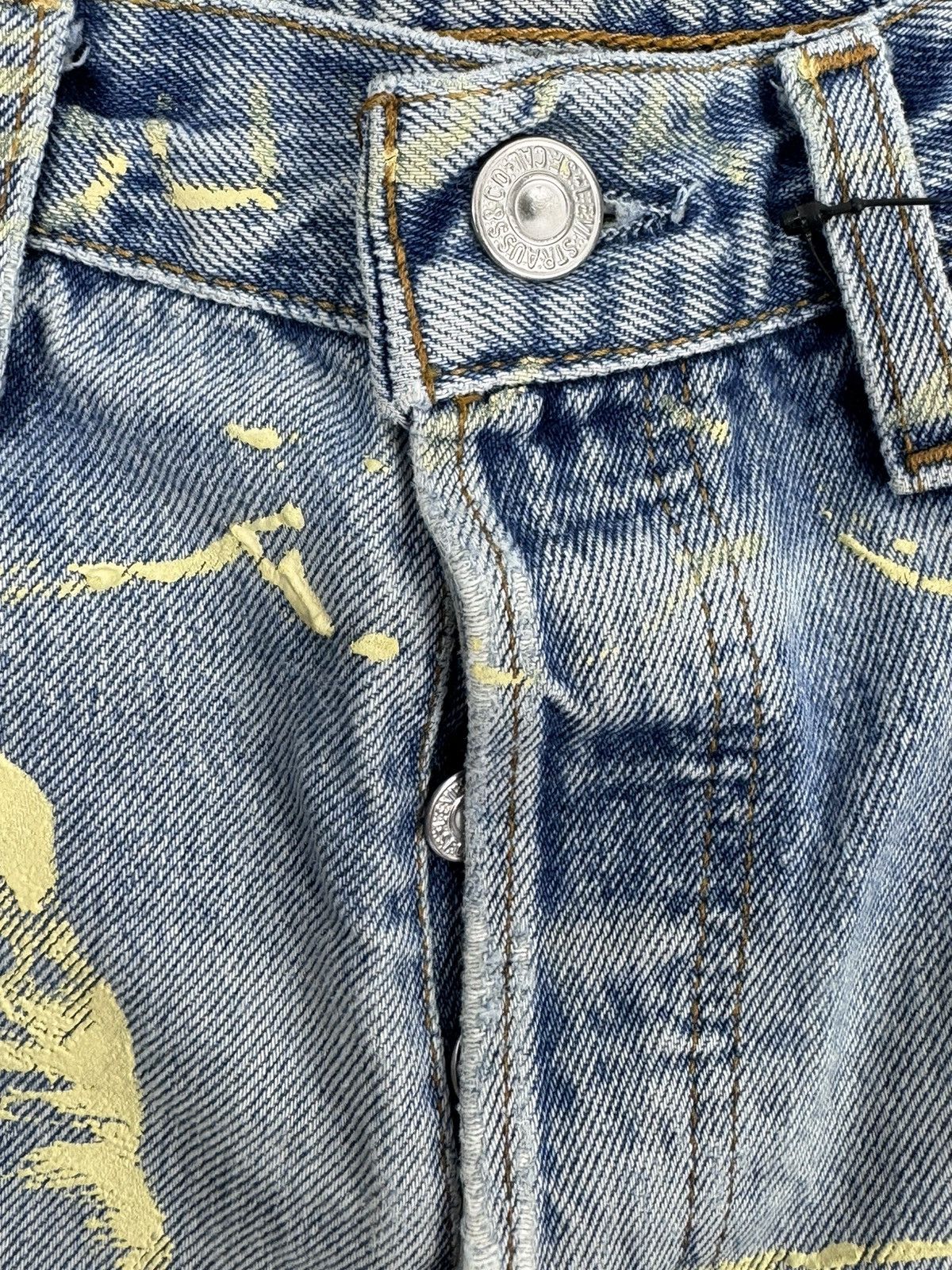 RRR-123 BAPTISM STRAIGHT LEG DENIM SHORTS Size US 32 / EU 48 - 4 Thumbnail