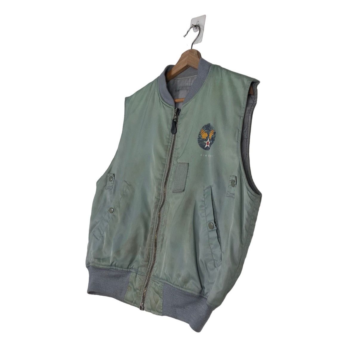 Other 🔥Vintage Fly Bomber Vest Jacket USN Military Biker Size US M / EU 48-50 / 2 - 2 Thumbnail