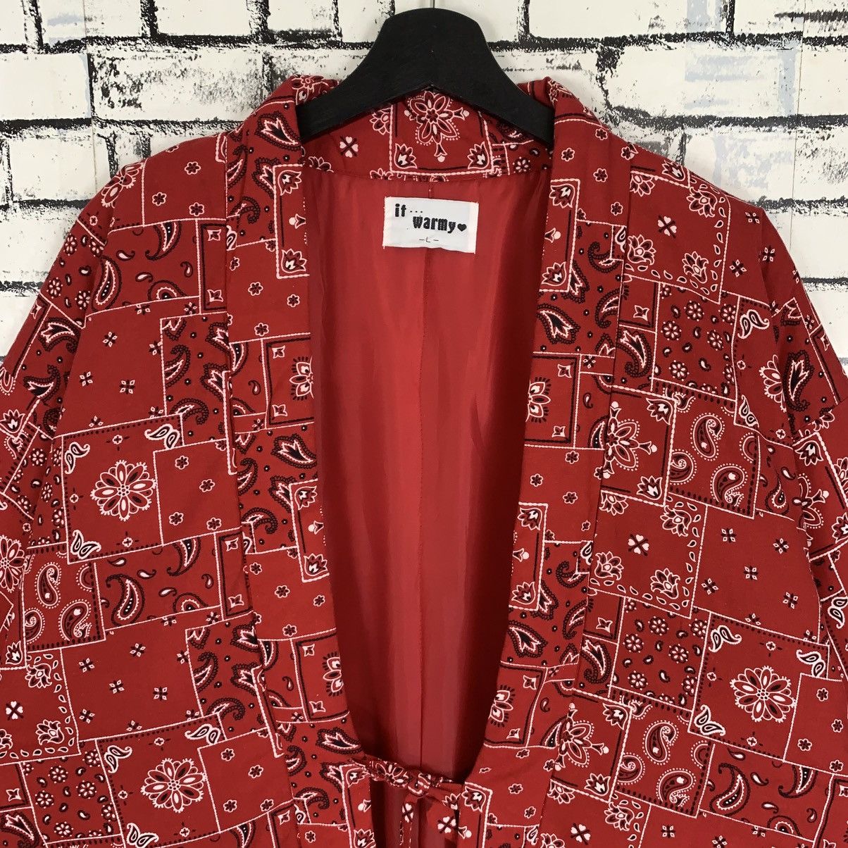 Japanese Brand × Vintage Vintage Japan Traditional Coat Hanten Paisley Design Hanten Size L / US 10 / IT 46 - 2 Thumbnail