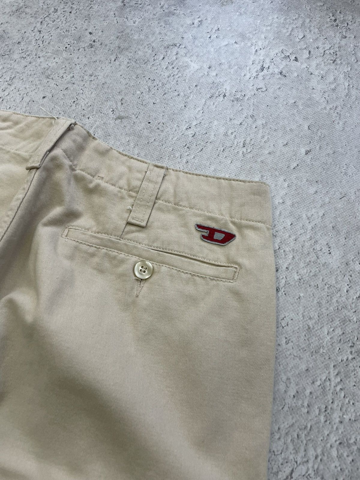 Diesel Rare baggy beige cargo pants y2k fashion Diesel Size US 31 - 13 Thumbnail