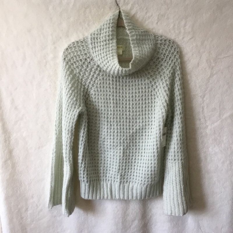 Anthropologie Anthropologie Maeve Mint Bell-Sleeve Sweater Size S / US 4 / IT 40 - 1 Thumbnail