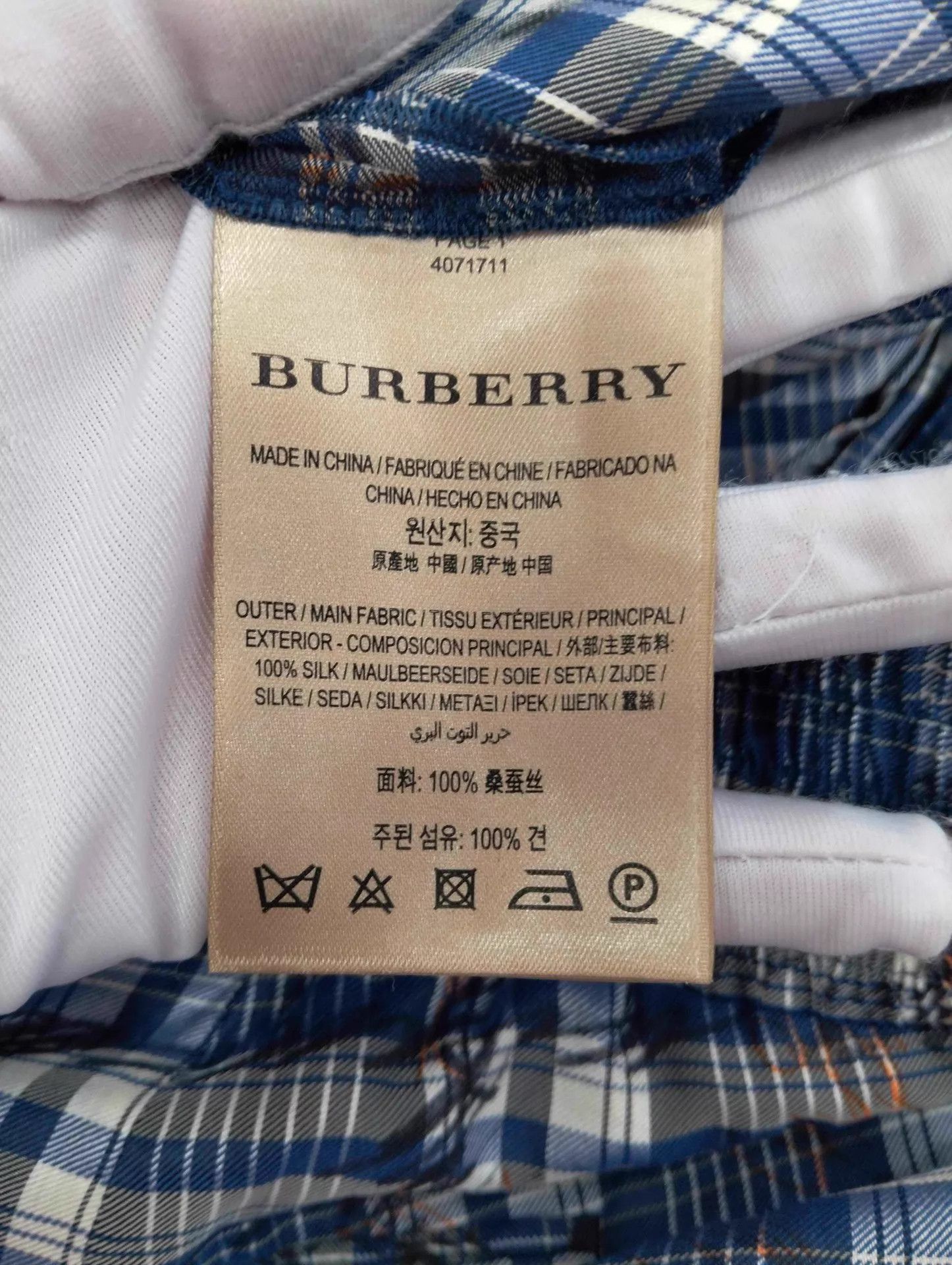 Burberry Burberry Classic Check Silk Trousers UK6 95 New Size 26" / US 2 / IT 38 - 4 Thumbnail
