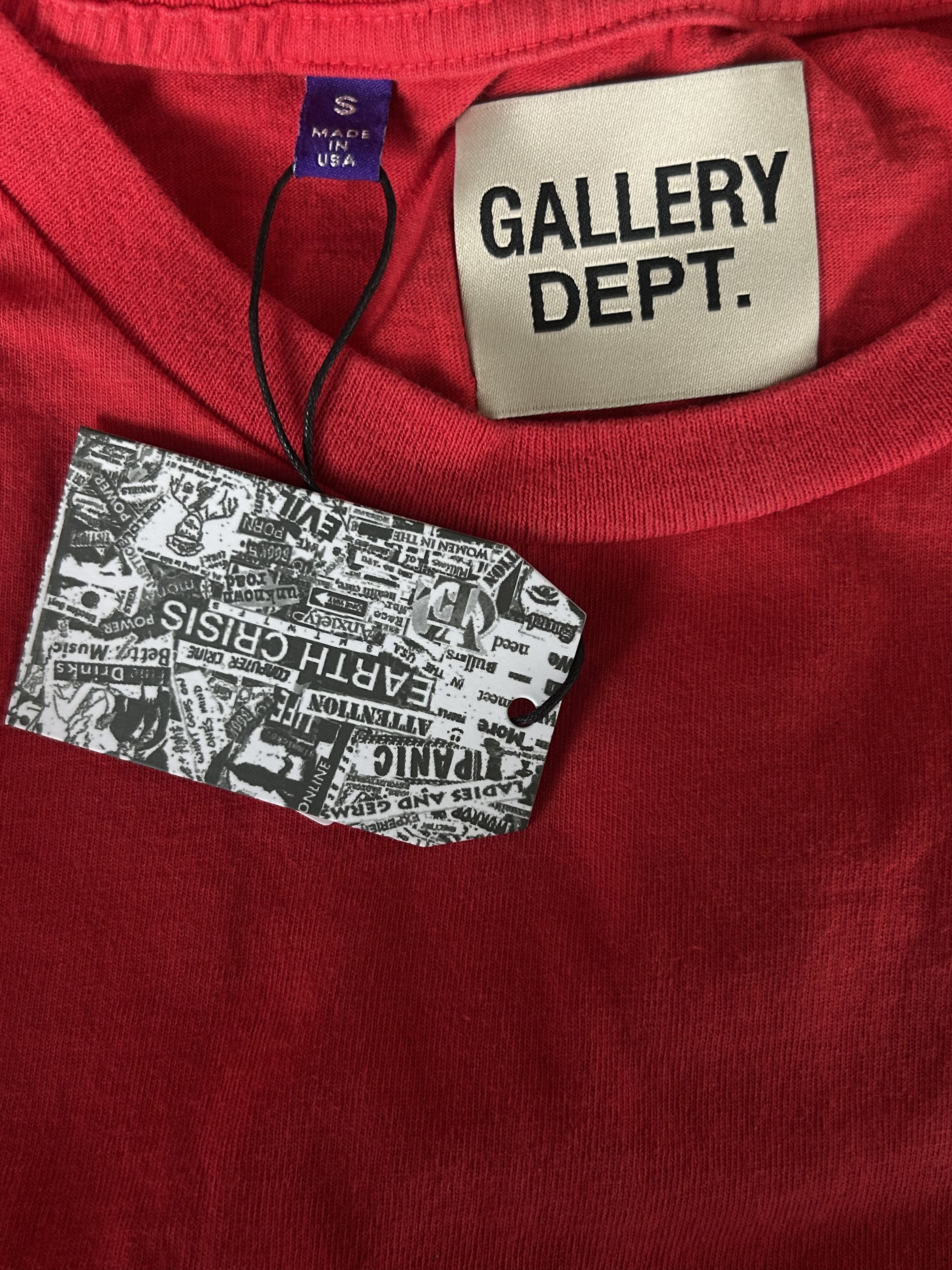 Gallery Dept. Gallery Dept Red & Black Everlast Glitter Logo T-Shirt Size US XXL / EU 58 / 5 - 3 Thumbnail
