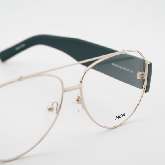 MCM MCM MW5001 32A Eyeglasses Gold/Smoke 58mm Aviator Frame Size ONE SIZE - 6 Thumbnail