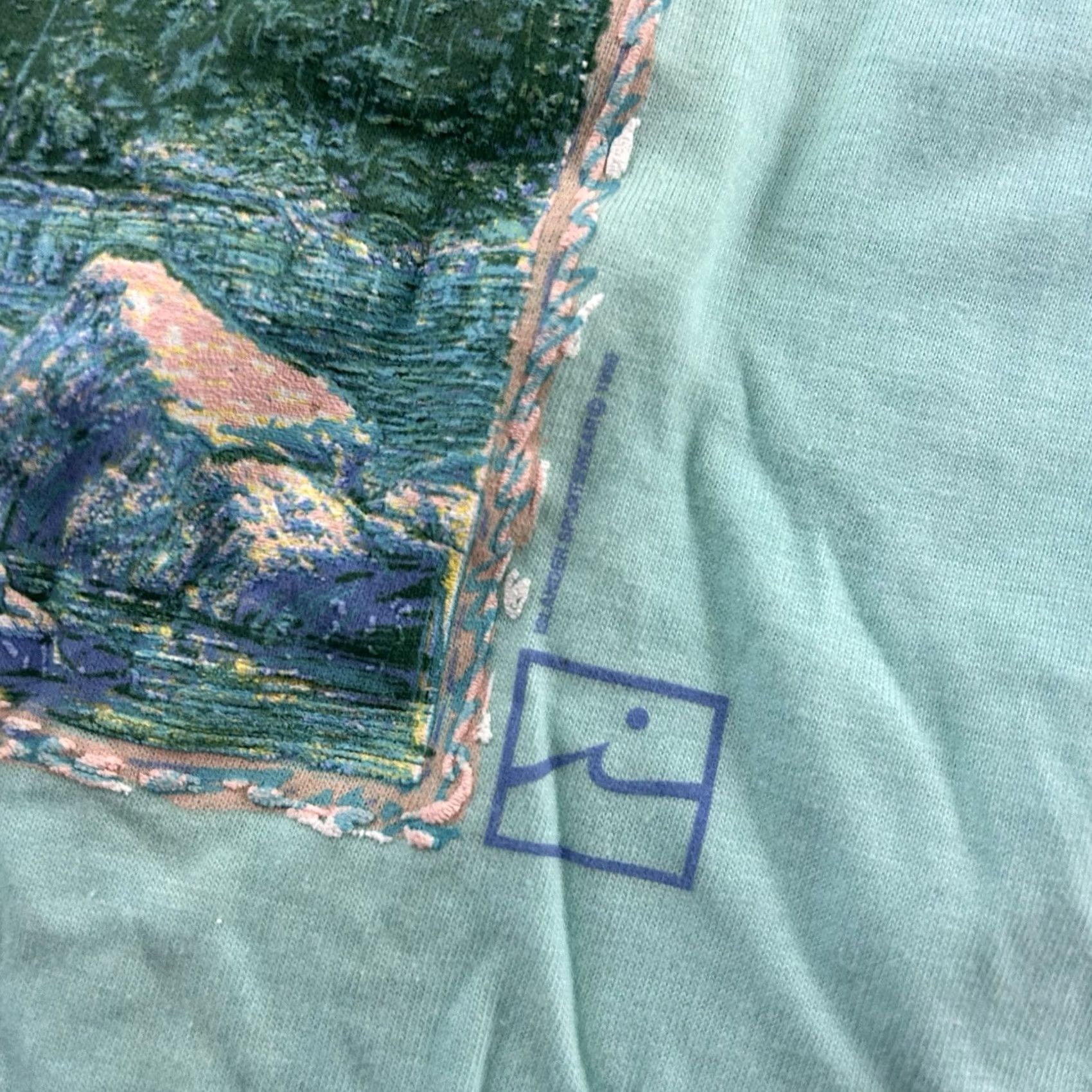 Hanes Vintage Hanes New Hampshire Short Sleeve T Shirt Men's XL Teal Green Size US XL / EU 56 / 4 - 4 Thumbnail