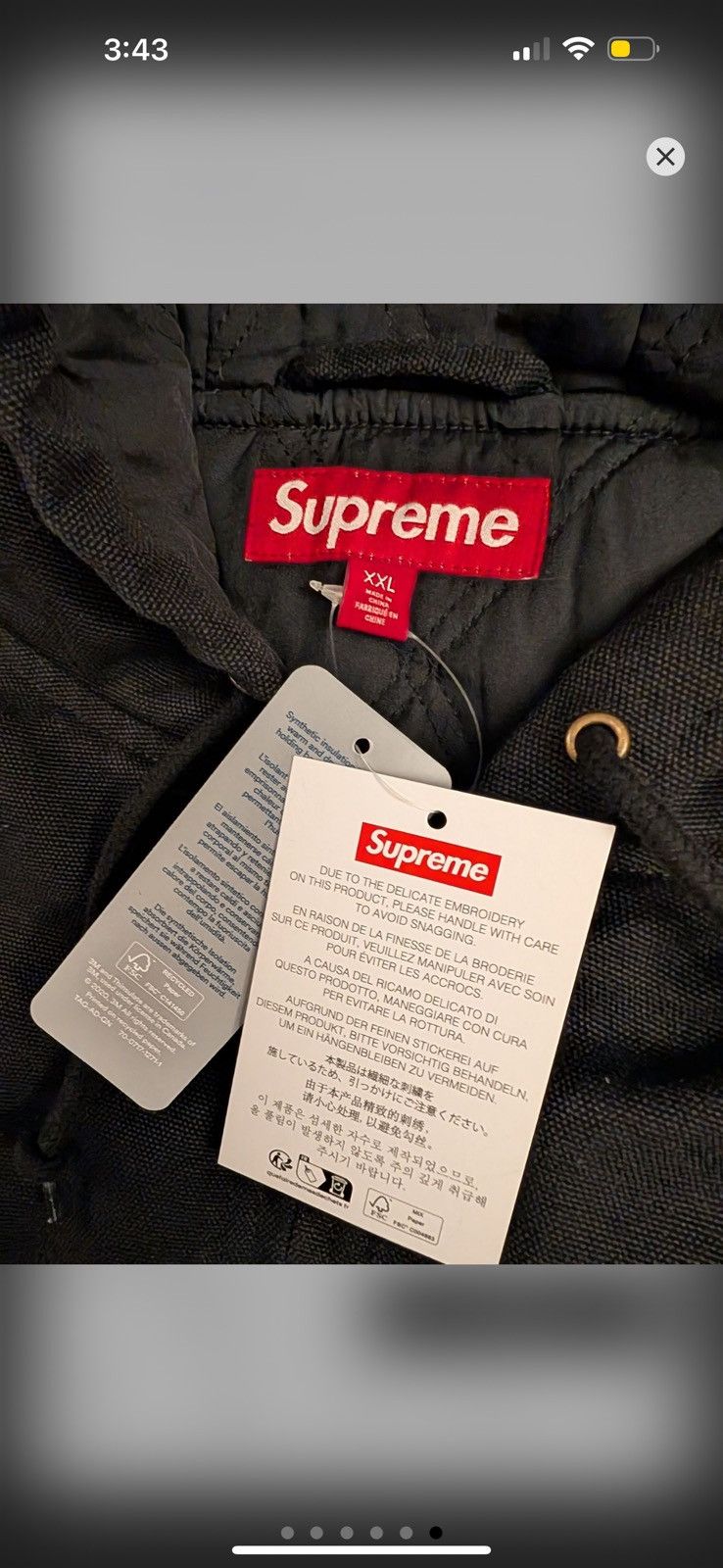 Supreme Supreme AOI embroidered zip up hooded work jacket Size US L / EU 52-54 / 3 - 5 Thumbnail