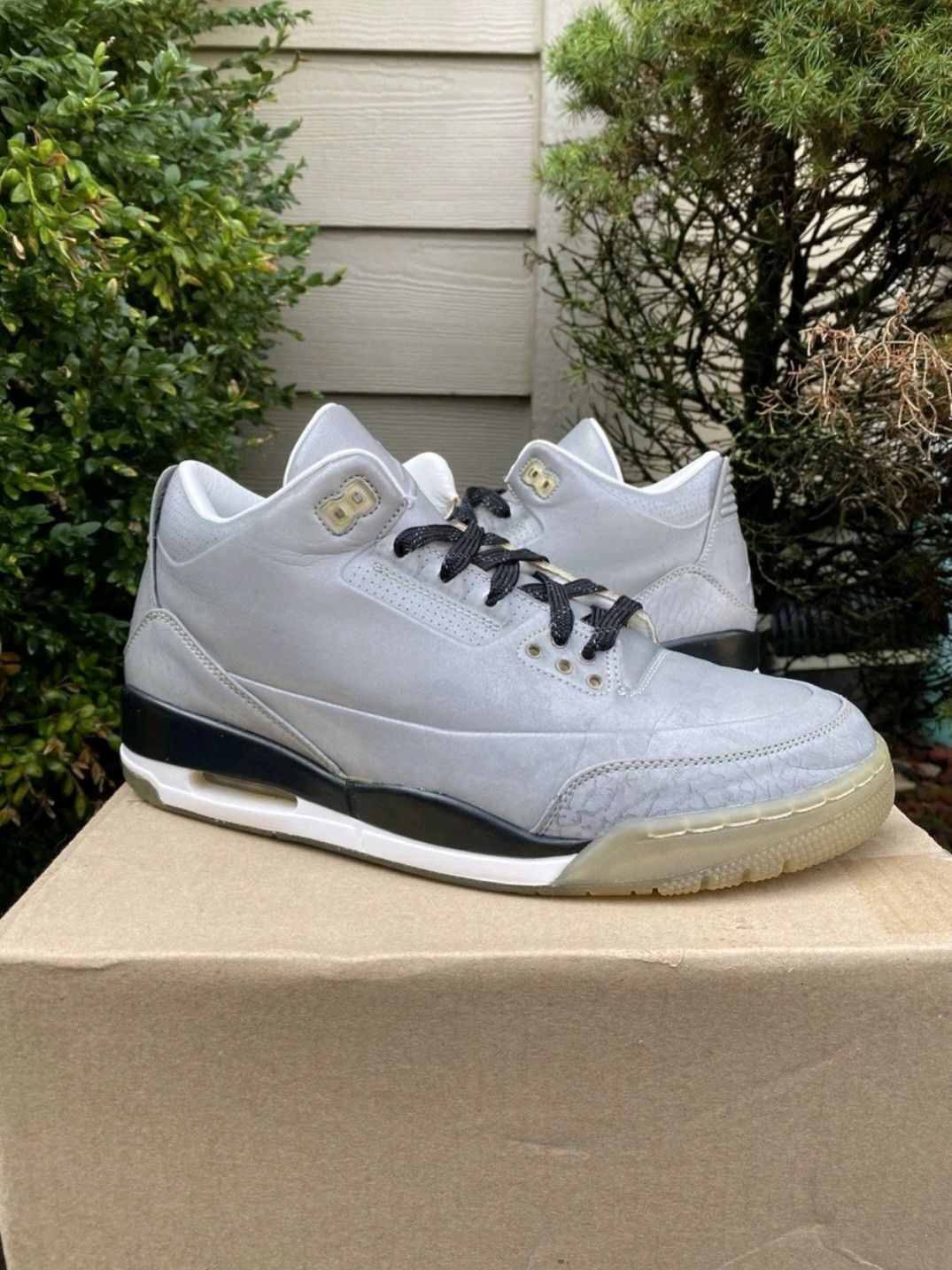 Jordan Brand Nike Air Jordan Retro 3 5Lab3 Reflective Silver Size 9.5 Men Size US 9.5 / EU 42-43 - 1 Thumbnail