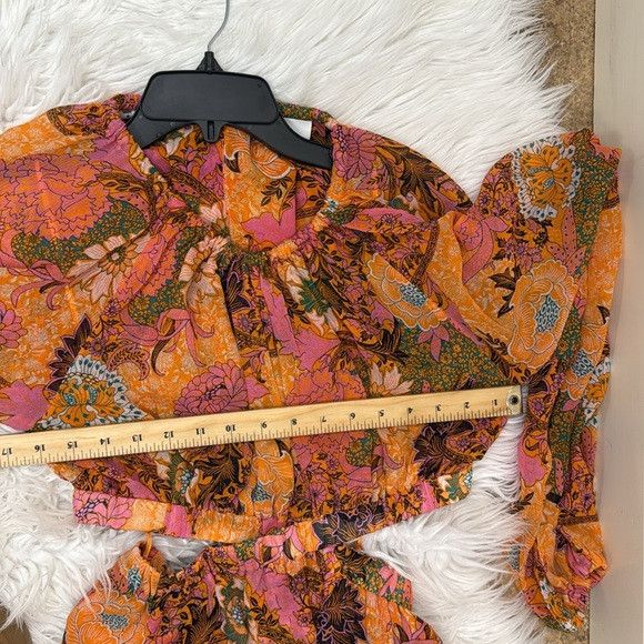 A.L.C. A.L.C. Izzy Fit-&-Flare Silk Mini floral print cut out Dress Size L / US 10 / IT 46 - 13 Thumbnail