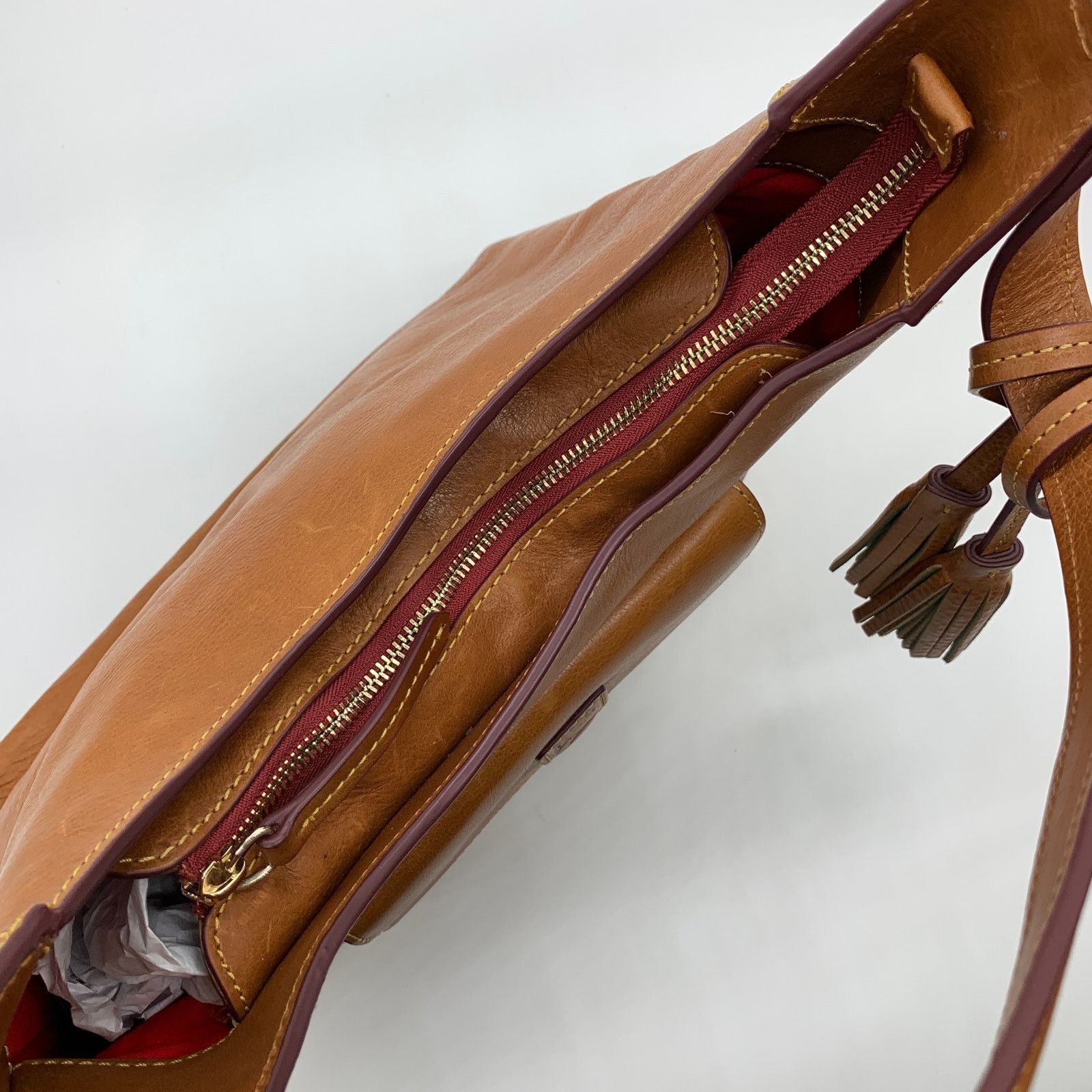 Dooney & Bourke Dooney & Bourke Hobo Shoulder Bag Florentine Leather Size ONE SIZE - 10 Thumbnail