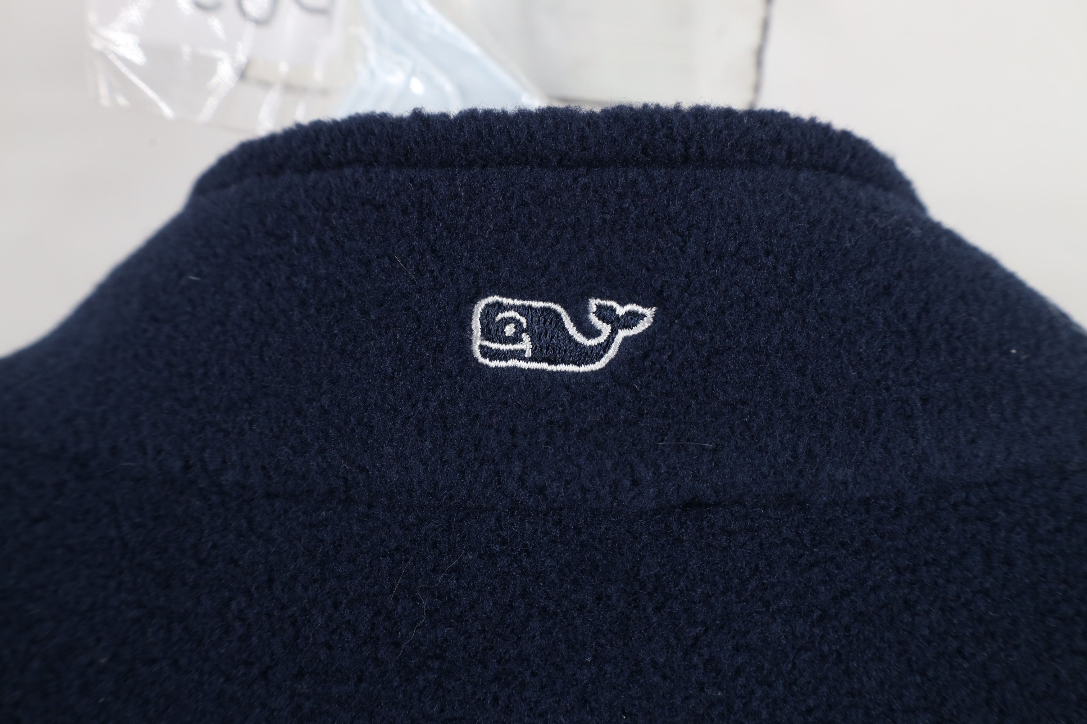 Vineyard Vines × Vintage Vineyard Vines Fleece Harbor Full Zip Vest Jacket Navy Blue Size US L / EU 52-54 / 3 - 10 Thumbnail